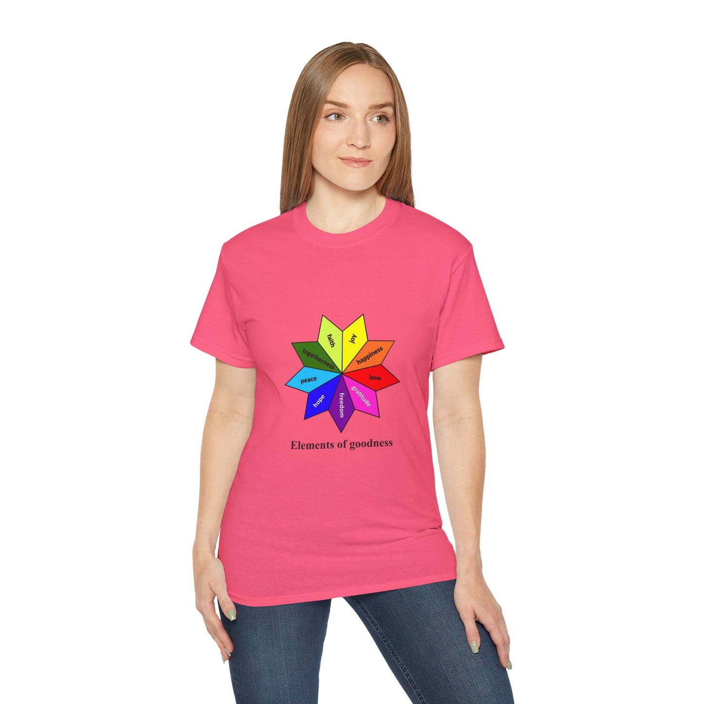 Unisex Ultra Cotton Tee - Elements of Goodness; Positive Vibes T-shirt