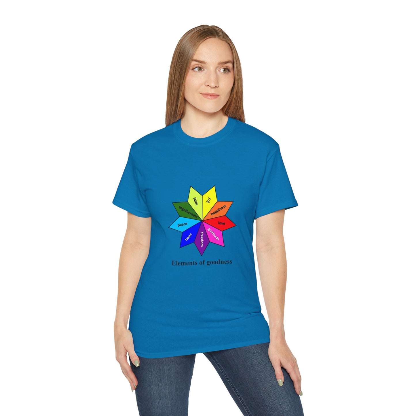 Unisex Ultra Cotton Tee - Elements of Goodness; Positive Vibes T-shirt