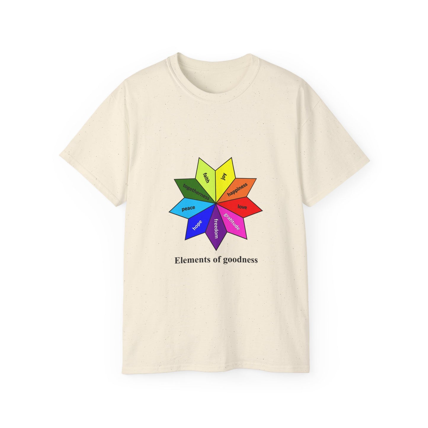 Unisex Ultra Cotton Tee - Elements of Goodness; Positive Vibes T-shirt