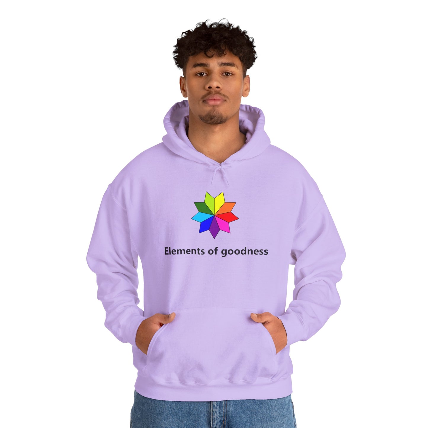 Colorful Inspirational Hoodie - "Elements of Goodness" & "Shape Your Mind, Shape Your Future"