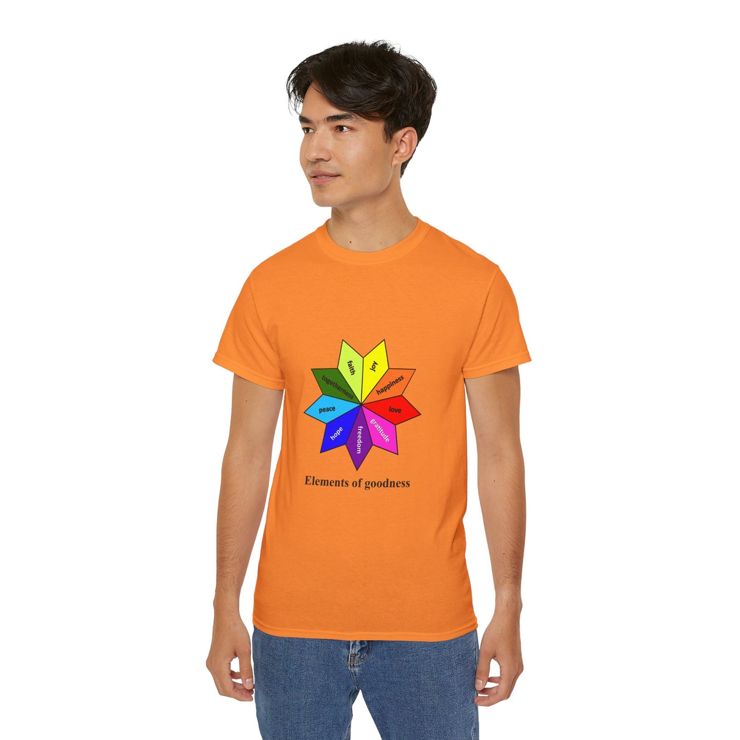 Unisex Ultra Cotton Tee - Elements of Goodness; Positive Vibes T-shirt