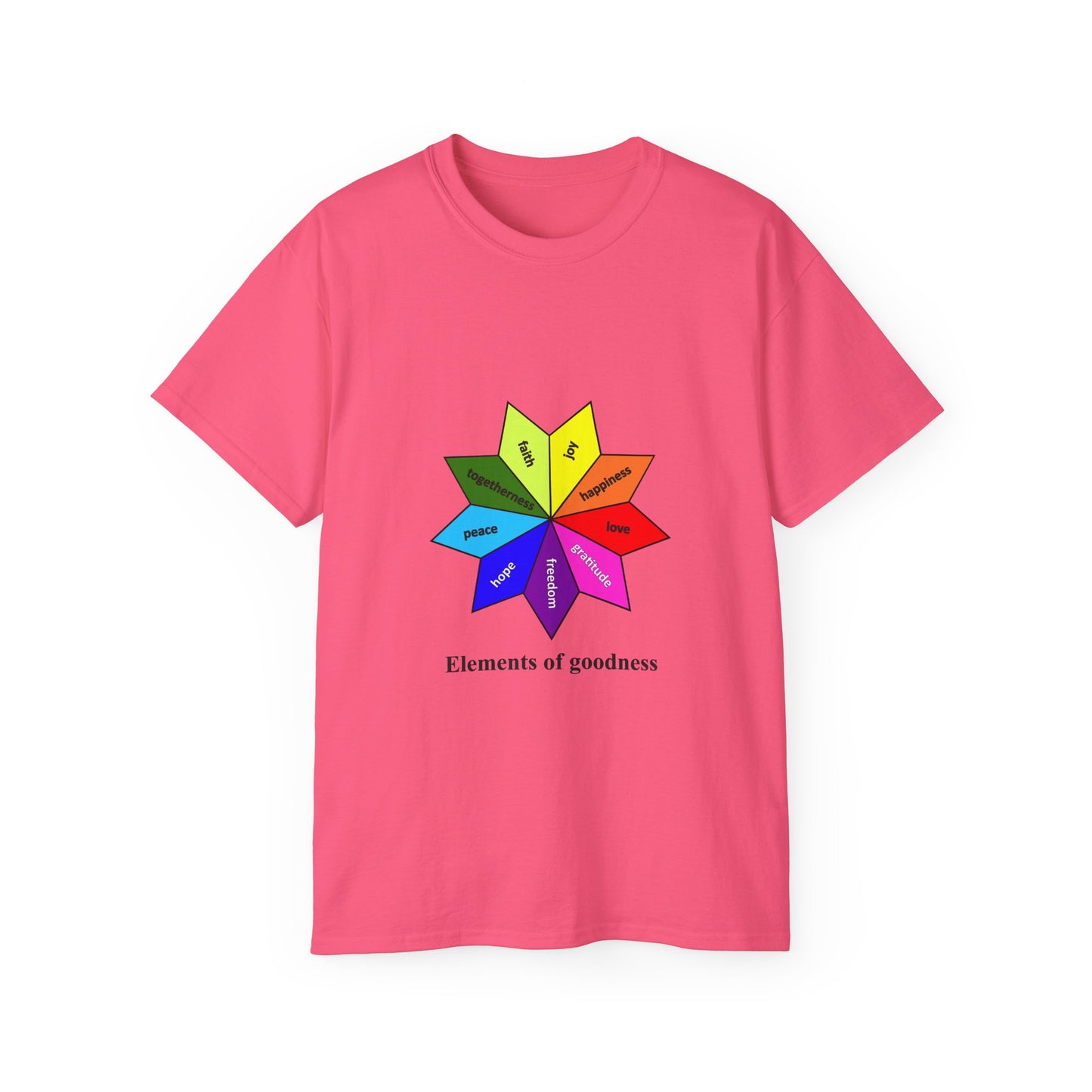 Unisex Ultra Cotton Tee - Elements of Goodness; Positive Vibes T-shirt