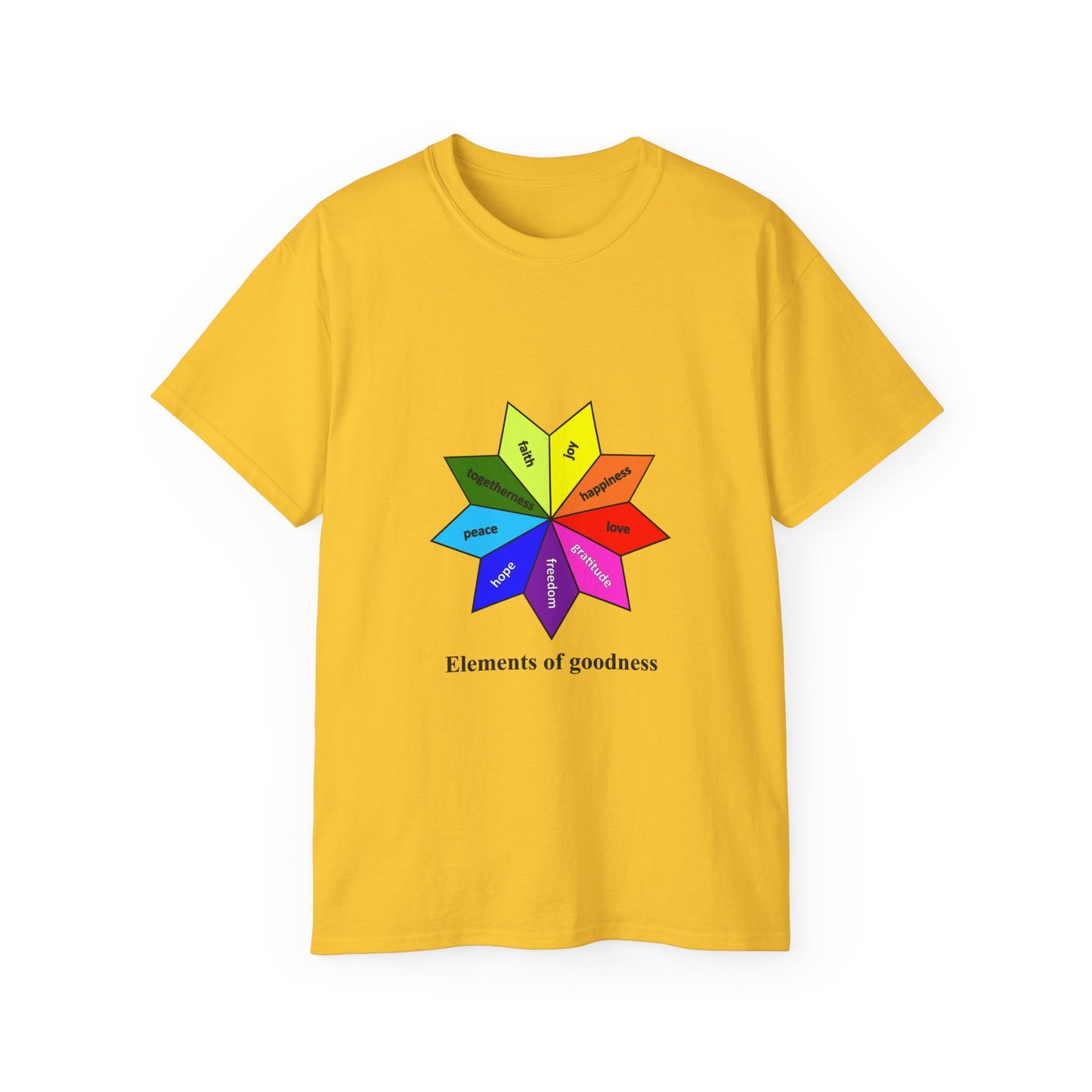 Unisex Ultra Cotton Tee - Elements of Goodness; Positive Vibes T-shirt