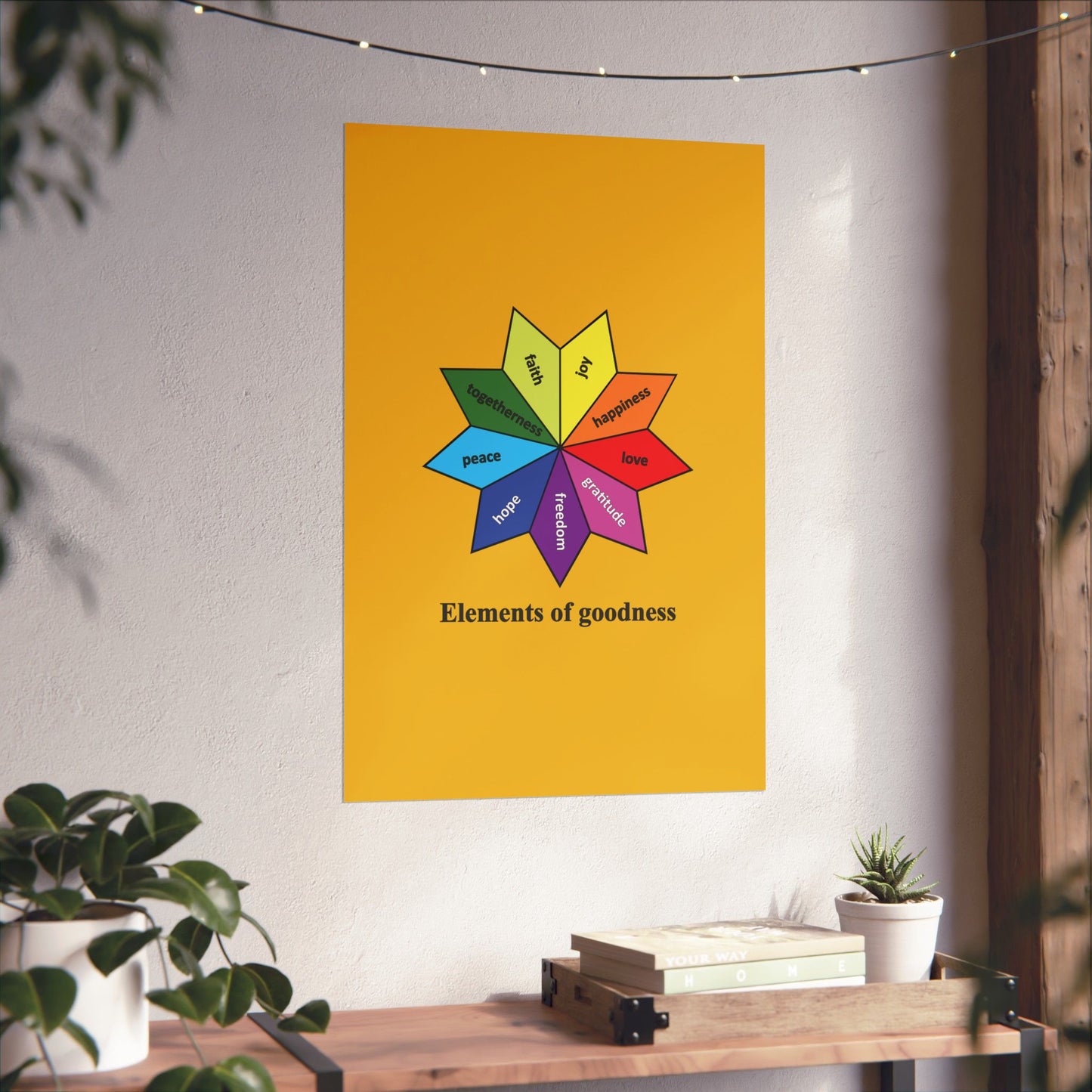 Elements of Goodness, Matte Vertical Posters: Cherish foundations of splendic life, Art Poster, Wall Art
