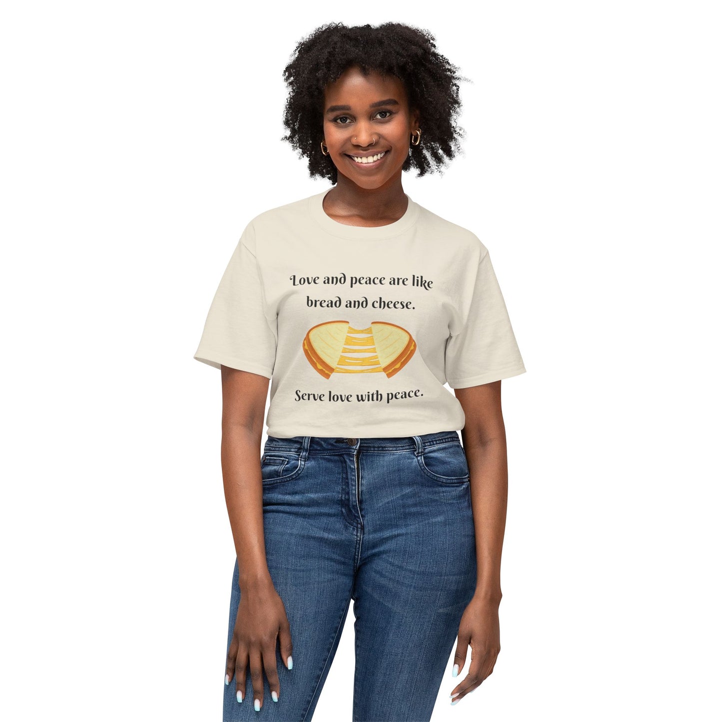Love and Peace Funny Graphic T-Shirt | Unisex Cotton Tee