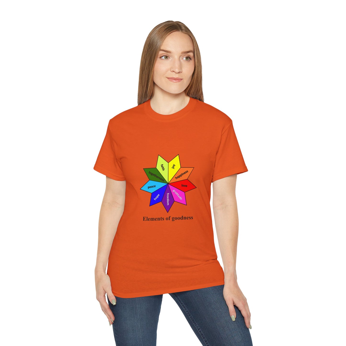 Unisex Ultra Cotton Tee - Elements of Goodness; Positive Vibes T-shirt