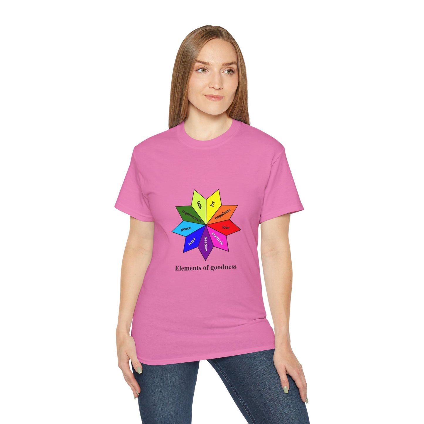 Unisex Ultra Cotton Tee - Elements of Goodness; Positive Vibes T-shirt
