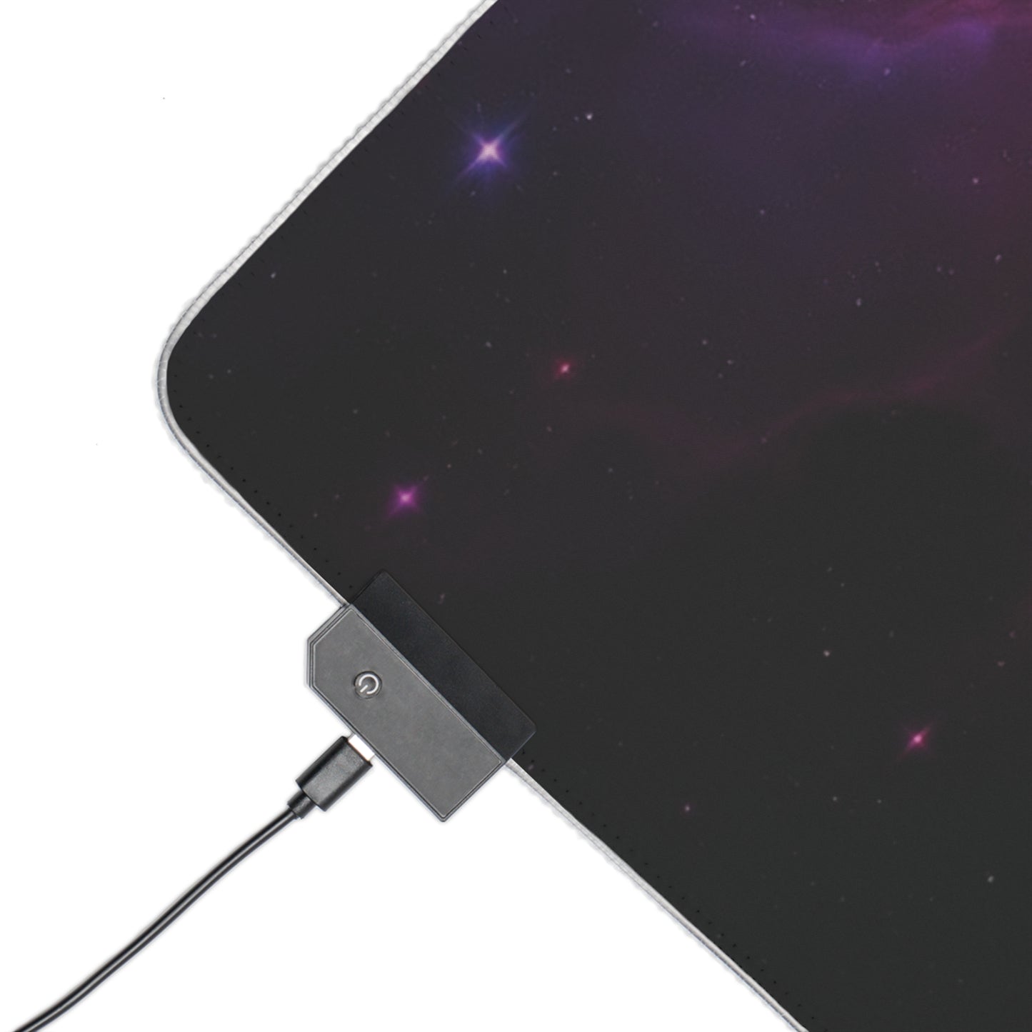 LED Gaming Mouse Pad - Cosmic Nebula Design with RGB Lighting