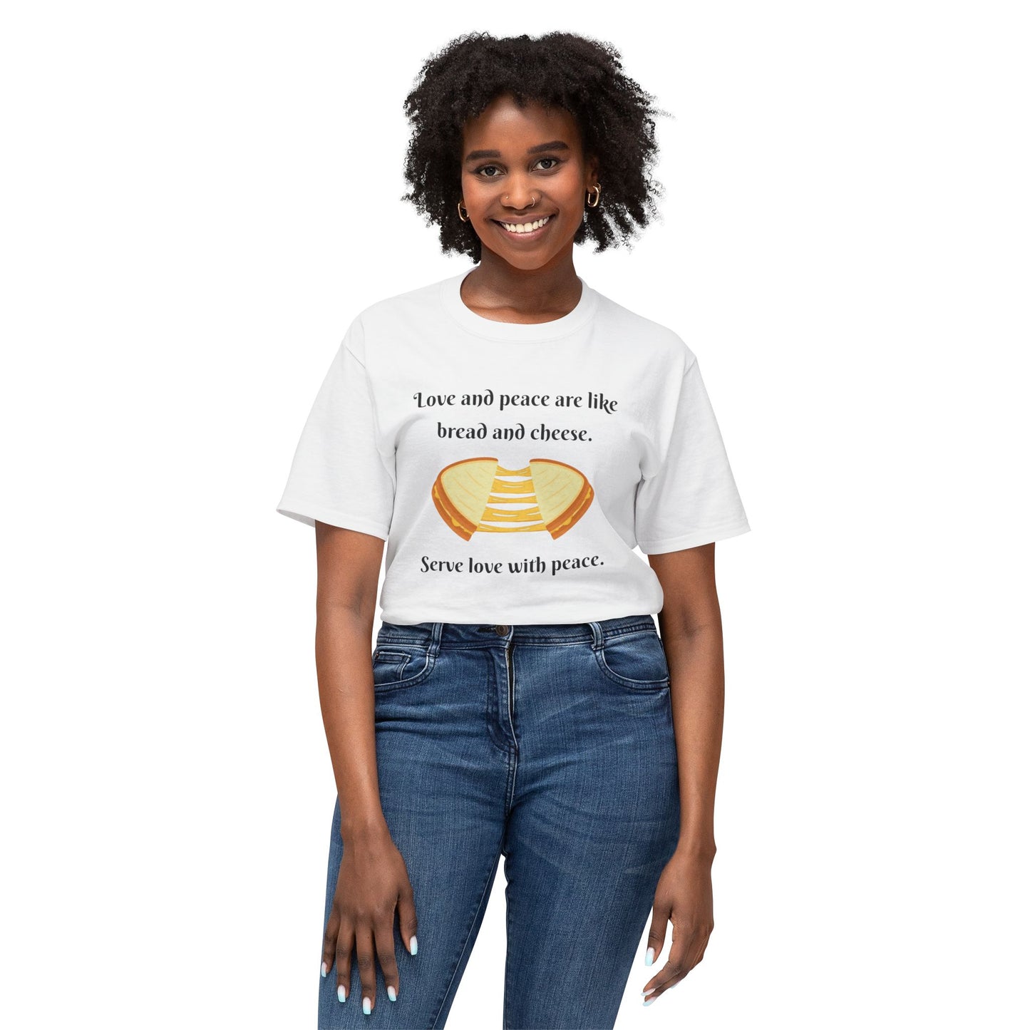 Love and Peace Funny Graphic T-Shirt | Unisex Cotton Tee