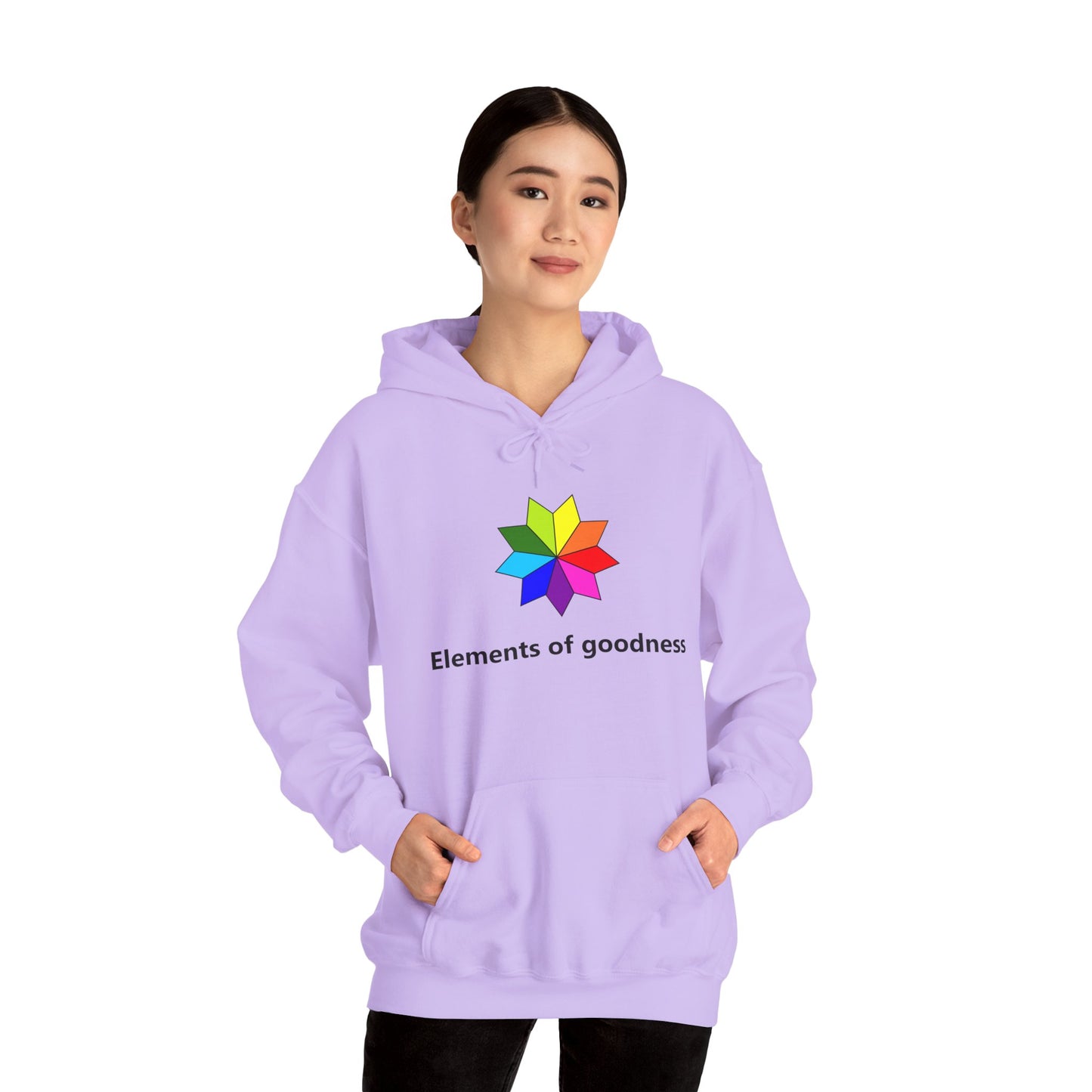 Colorful Inspirational Hoodie - "Elements of Goodness" & "Shape Your Mind, Shape Your Future"