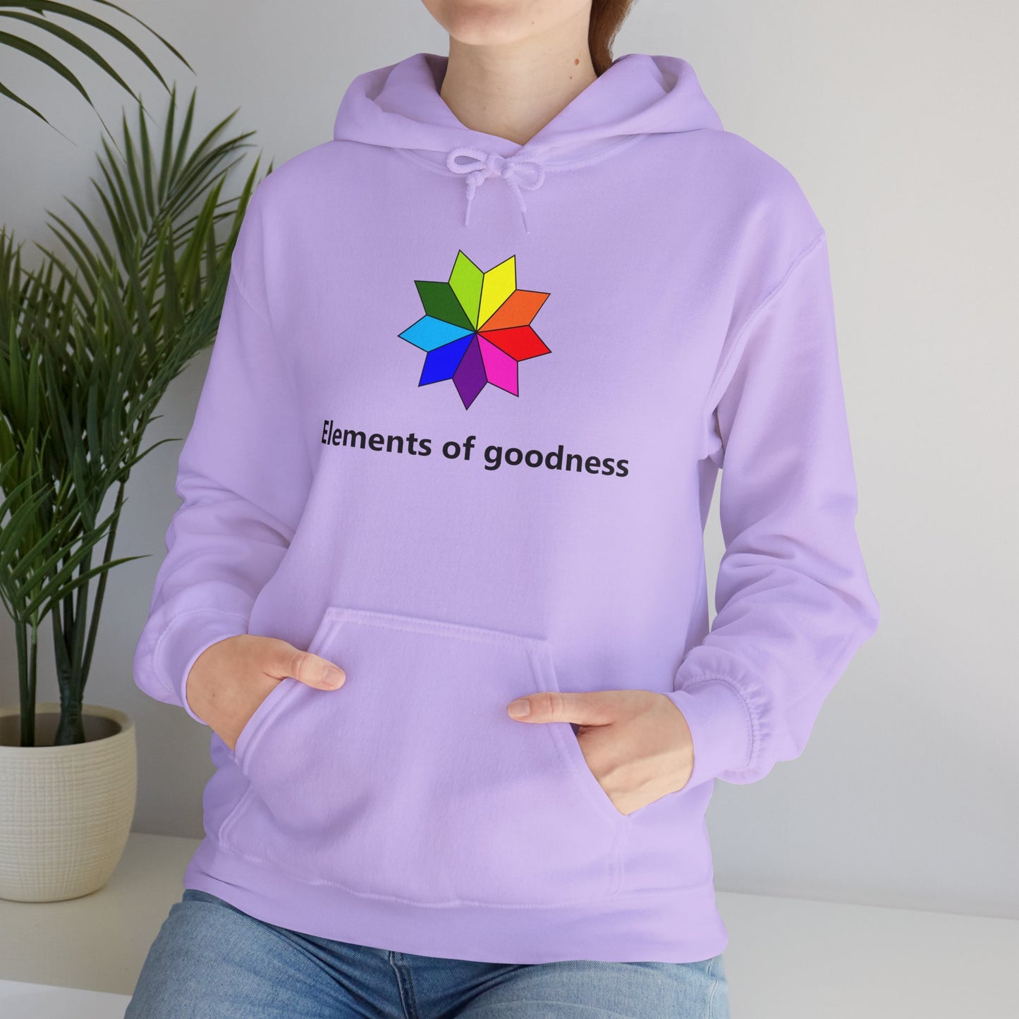 Colorful Inspirational Hoodie - "Elements of Goodness" & "Shape Your Mind, Shape Your Future"