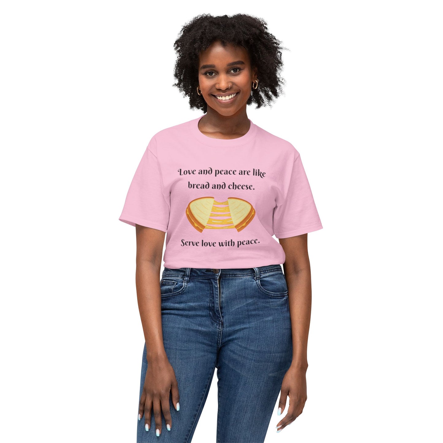 Love and Peace Funny Graphic T-Shirt | Unisex Cotton Tee