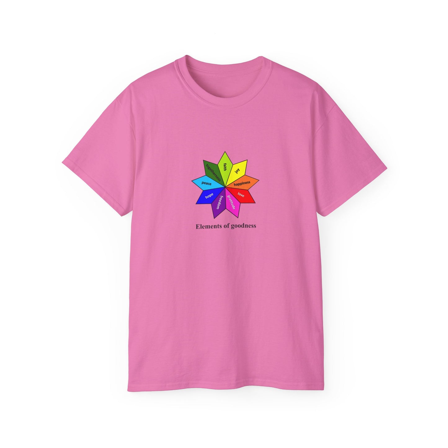 #4 Unisex Ultra Cotton Tee - Elements of Goodness; Positive Vibes T-shirt