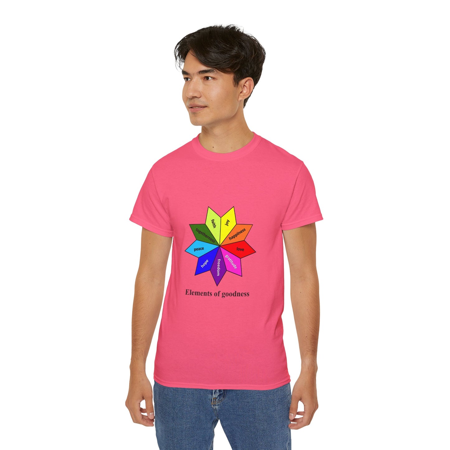 Unisex Ultra Cotton Tee - Elements of Goodness; Positive Vibes T-shirt