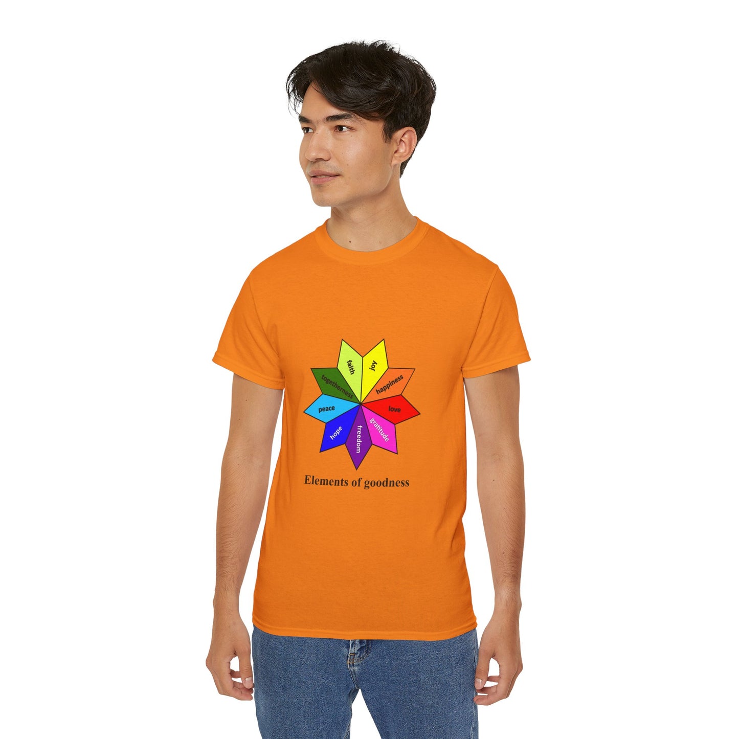 Unisex Ultra Cotton Tee - Elements of Goodness; Positive Vibes T-shirt