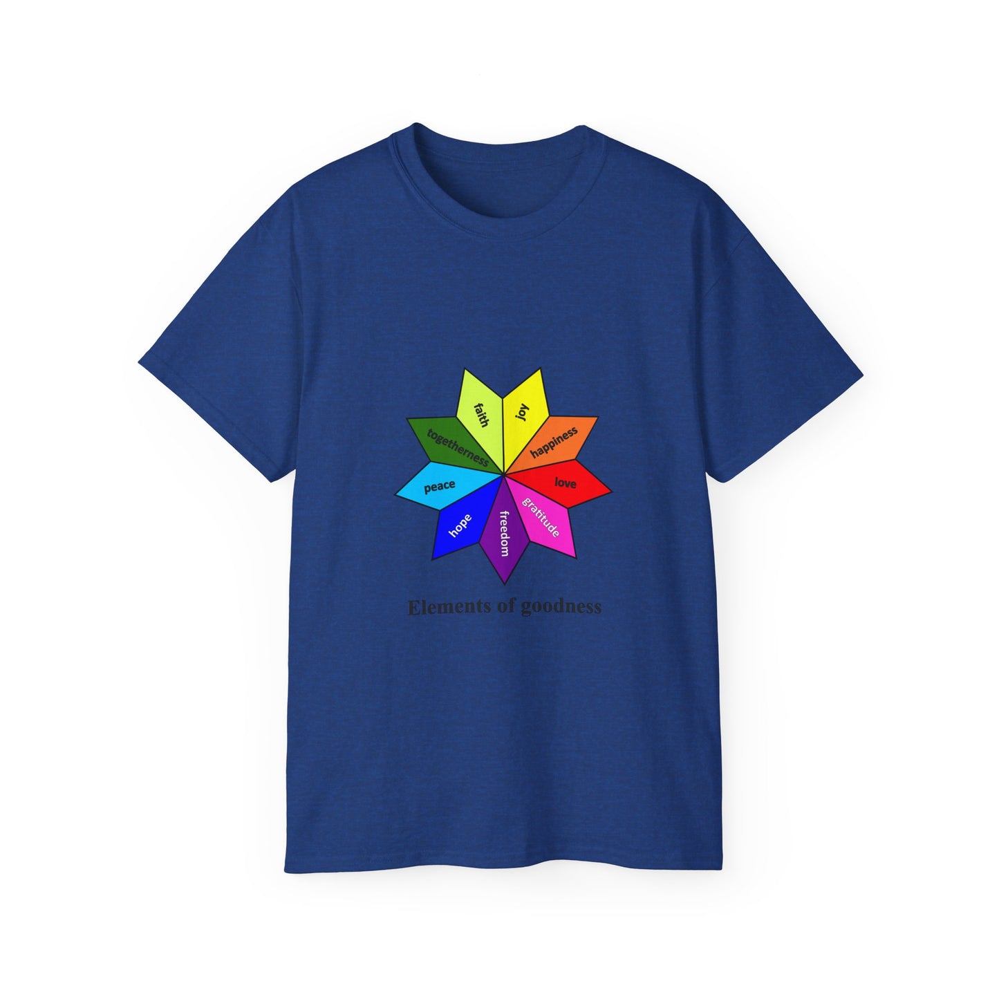 Unisex Ultra Cotton Tee - Elements of Goodness; Positive Vibes T-shirt