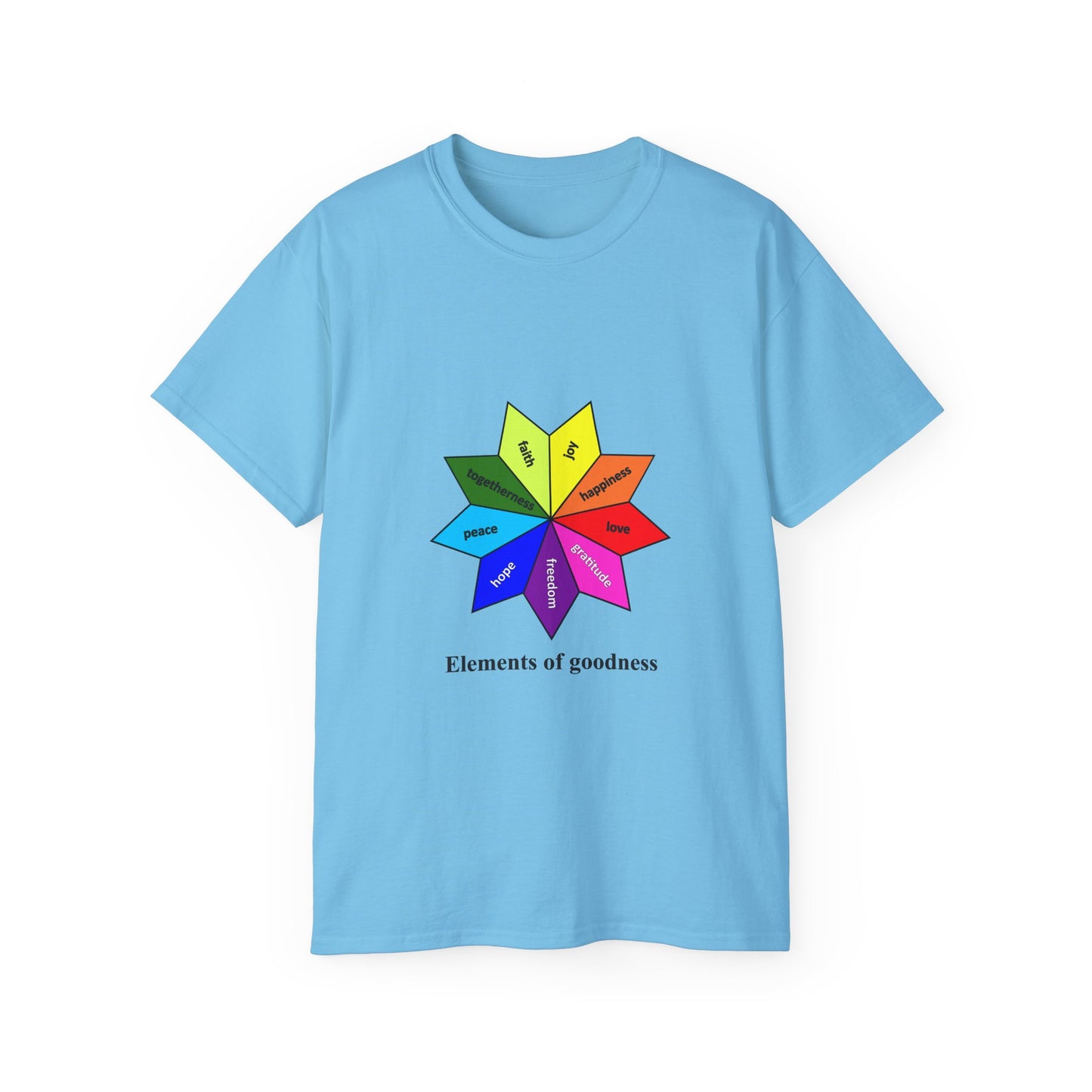 Unisex Ultra Cotton Tee - Elements of Goodness; Positive Vibes T-shirt