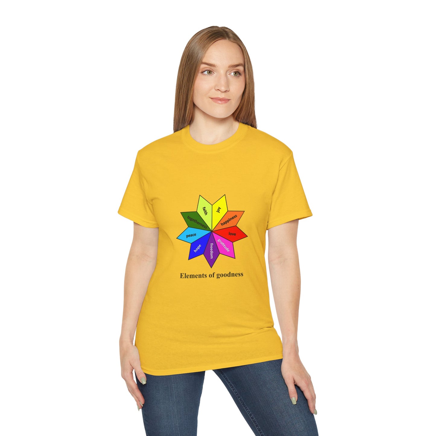 Unisex Ultra Cotton Tee - Elements of Goodness; Positive Vibes T-shirt