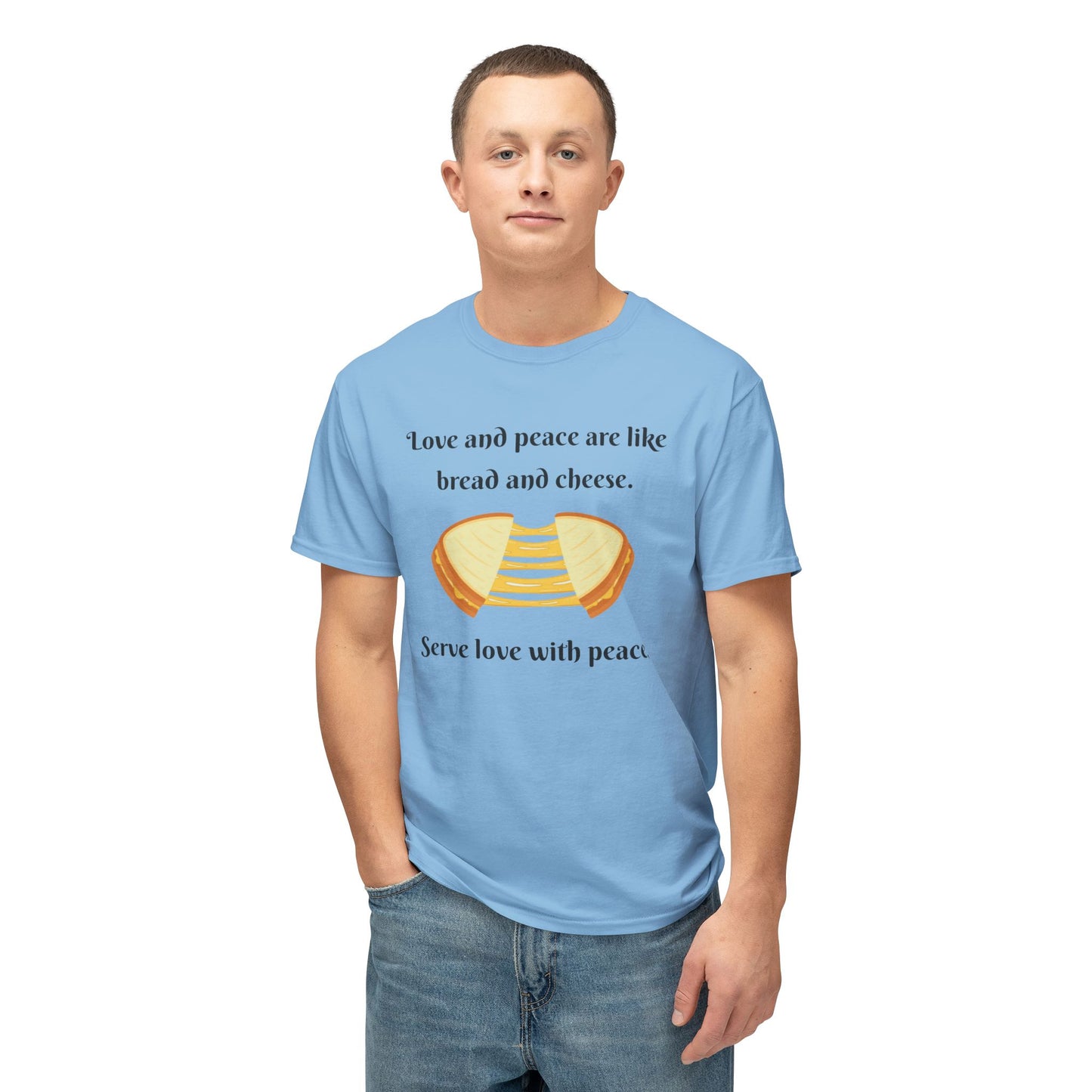 Love and Peace Funny Graphic T-Shirt | Unisex Cotton Tee
