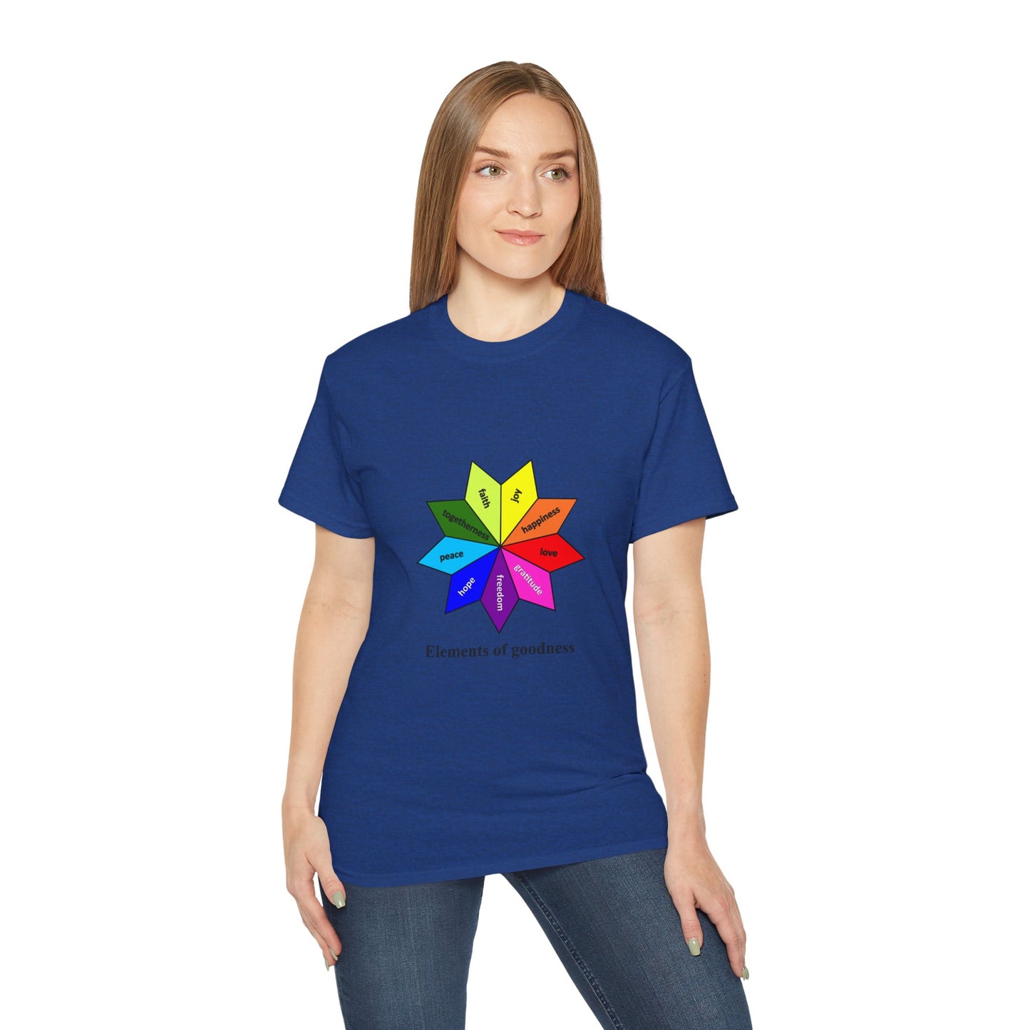 Unisex Ultra Cotton Tee - Elements of Goodness; Positive Vibes T-shirt