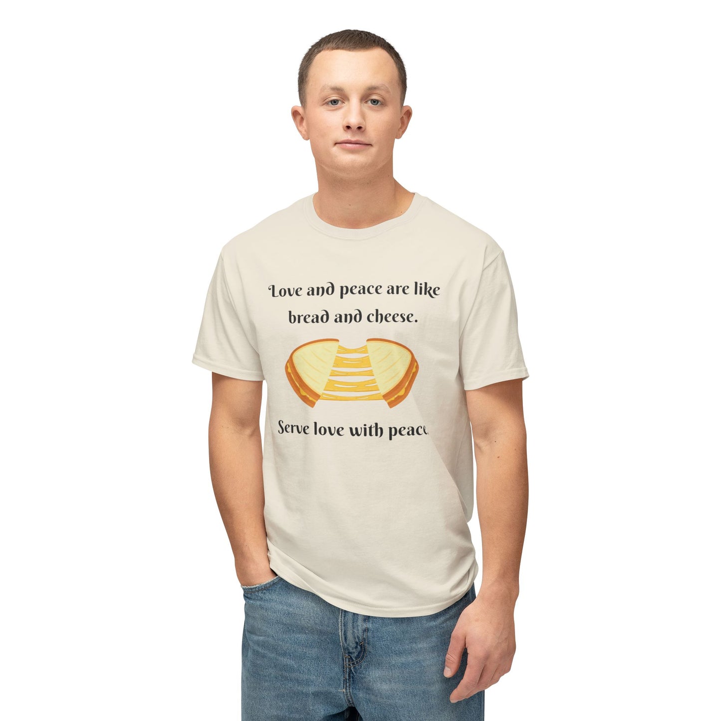 Love and Peace Funny Graphic T-Shirt | Unisex Cotton Tee