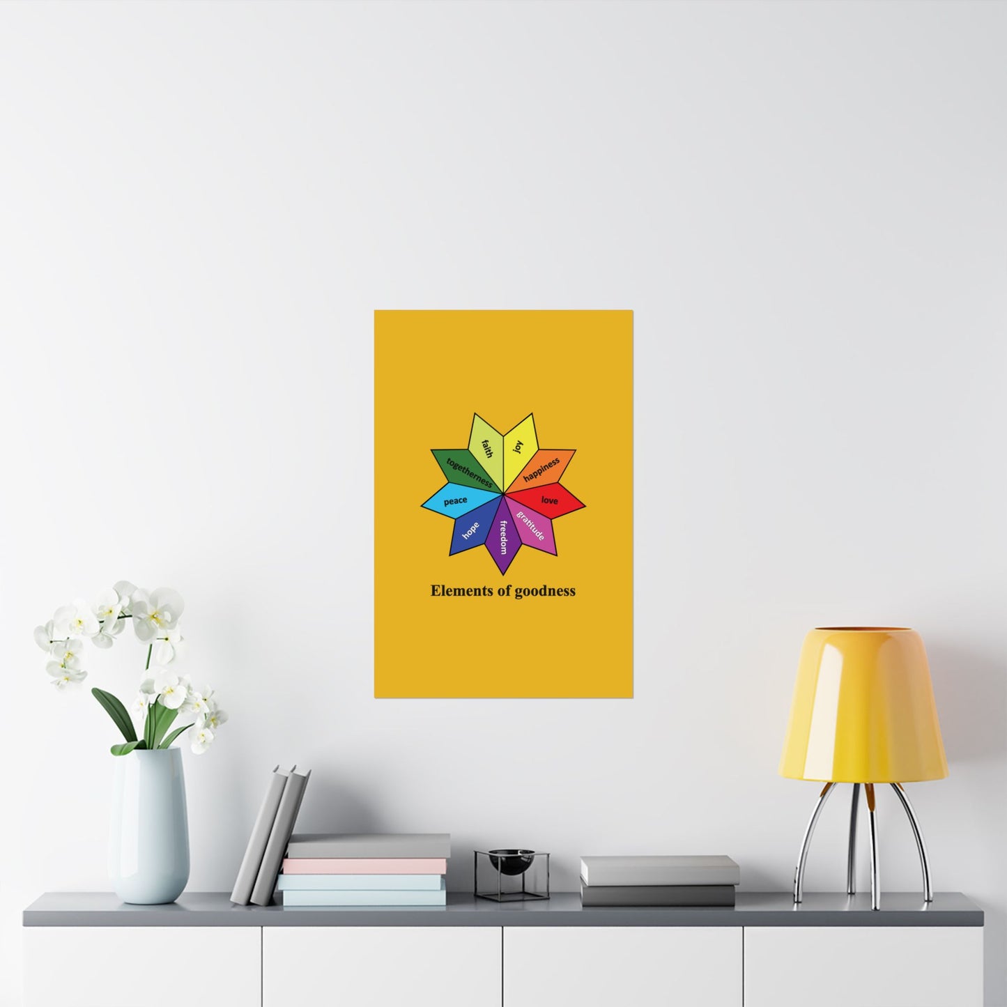 Elements of Goodness, Matte Vertical Posters: Cherish foundations of splendic life, Art Poster, Wall Art
