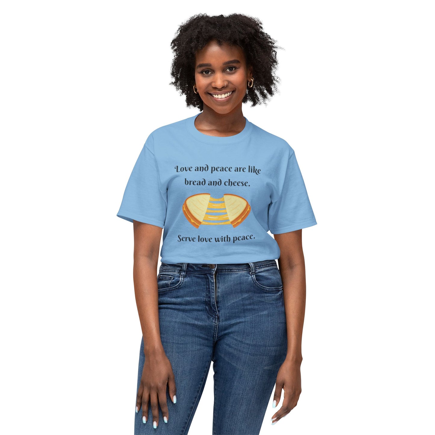 Love and Peace Funny Graphic T-Shirt | Unisex Cotton Tee
