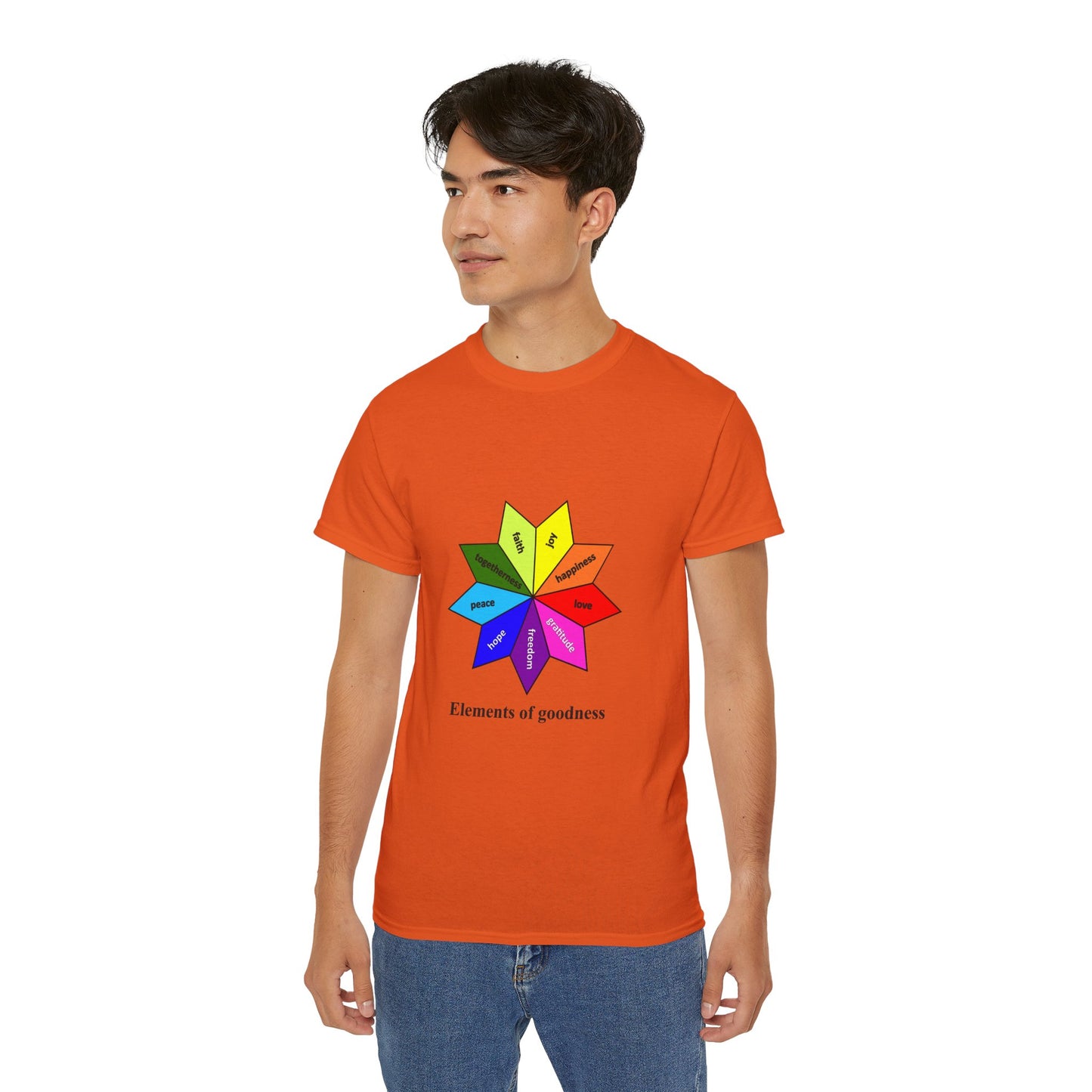 Unisex Ultra Cotton Tee - Elements of Goodness; Positive Vibes T-shirt