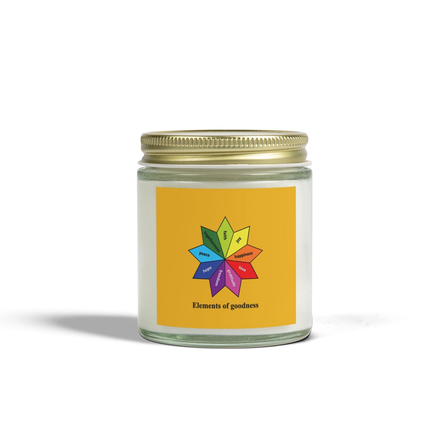 #9.0 Scented Coconut-Apricot Wax Candle - Elements of Goodness