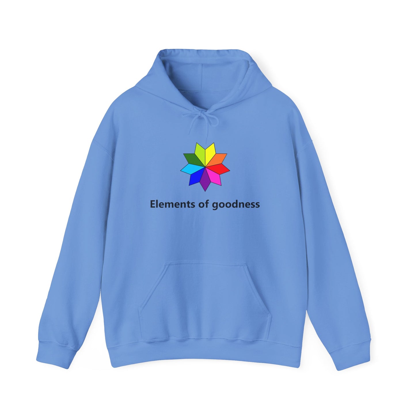 Colorful Inspirational Hoodie - "Elements of Goodness" & "Shape Your Mind, Shape Your Future"