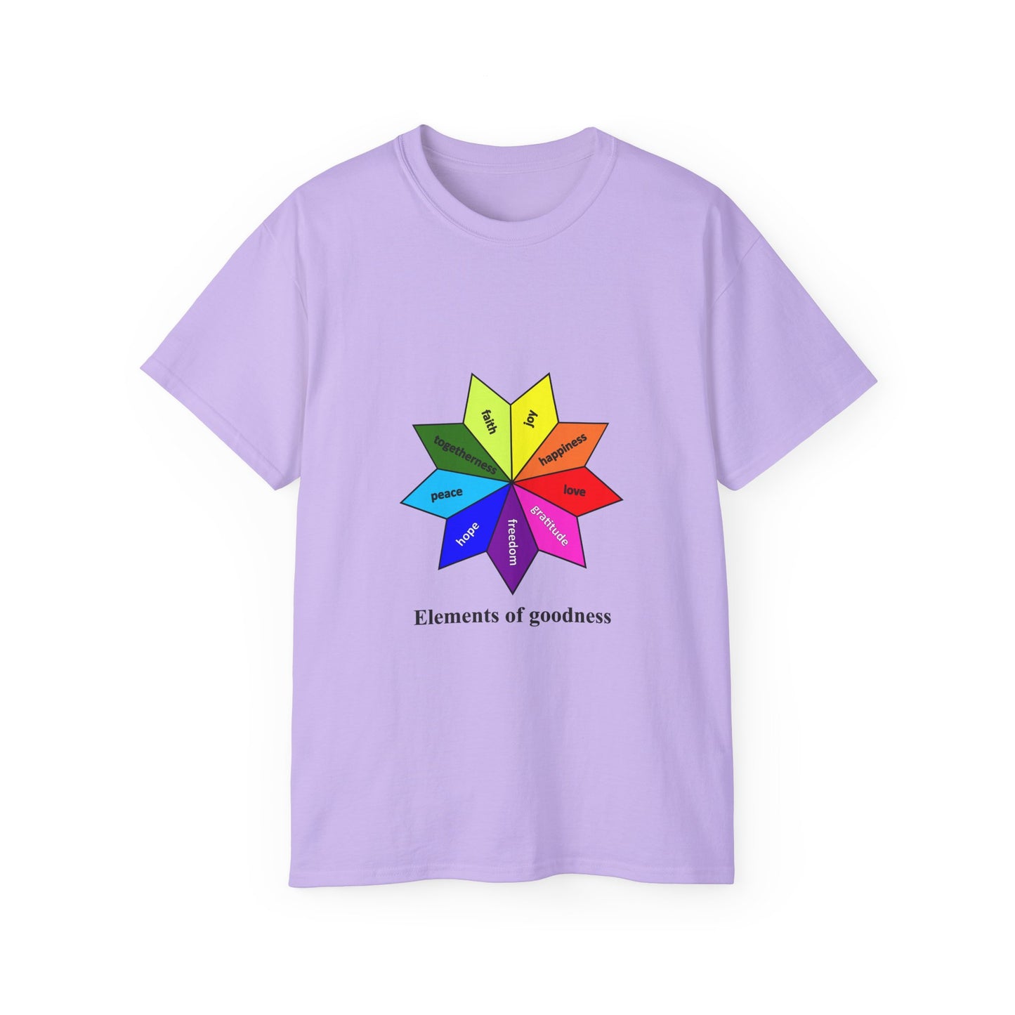 Unisex Ultra Cotton Tee - Elements of Goodness; Positive Vibes T-shirt