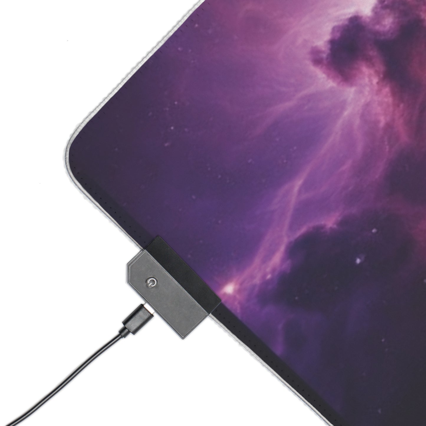 LED Gaming Mouse Pad - Cosmic Nebula Design with RGB Lighting