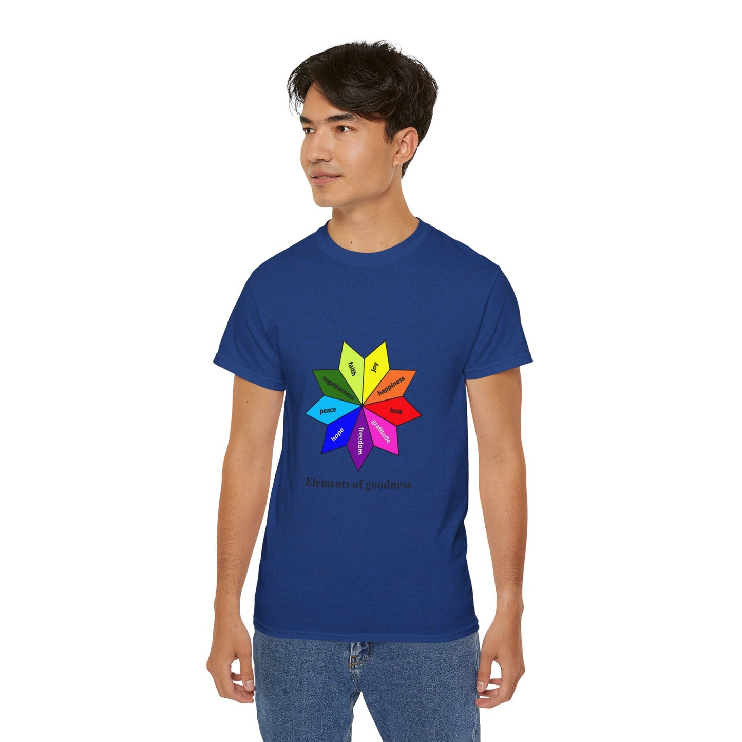 Unisex Ultra Cotton Tee - Elements of Goodness; Positive Vibes T-shirt