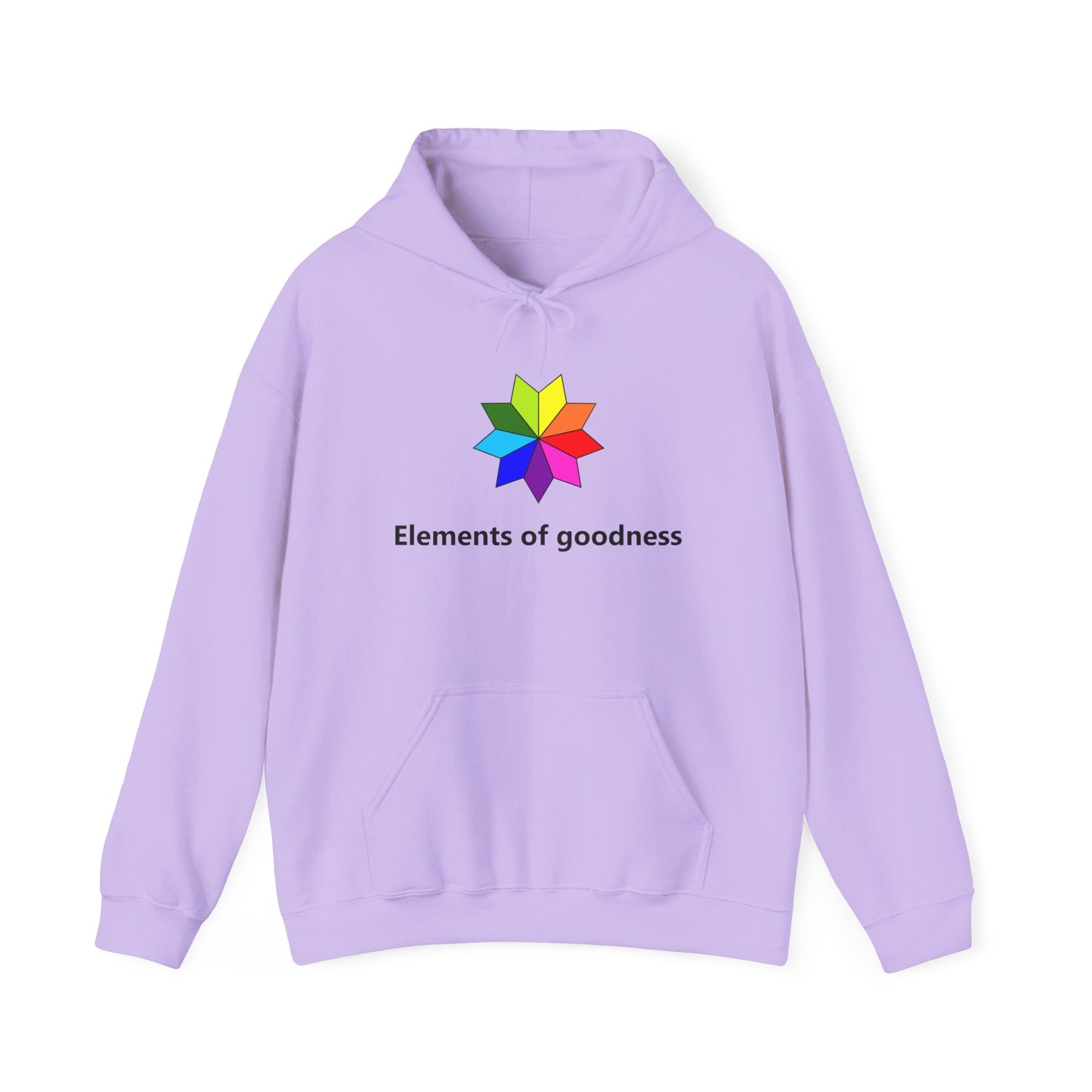 Colorful Inspirational Hoodie - "Elements of Goodness" & "Shape Your Mind, Shape Your Future"