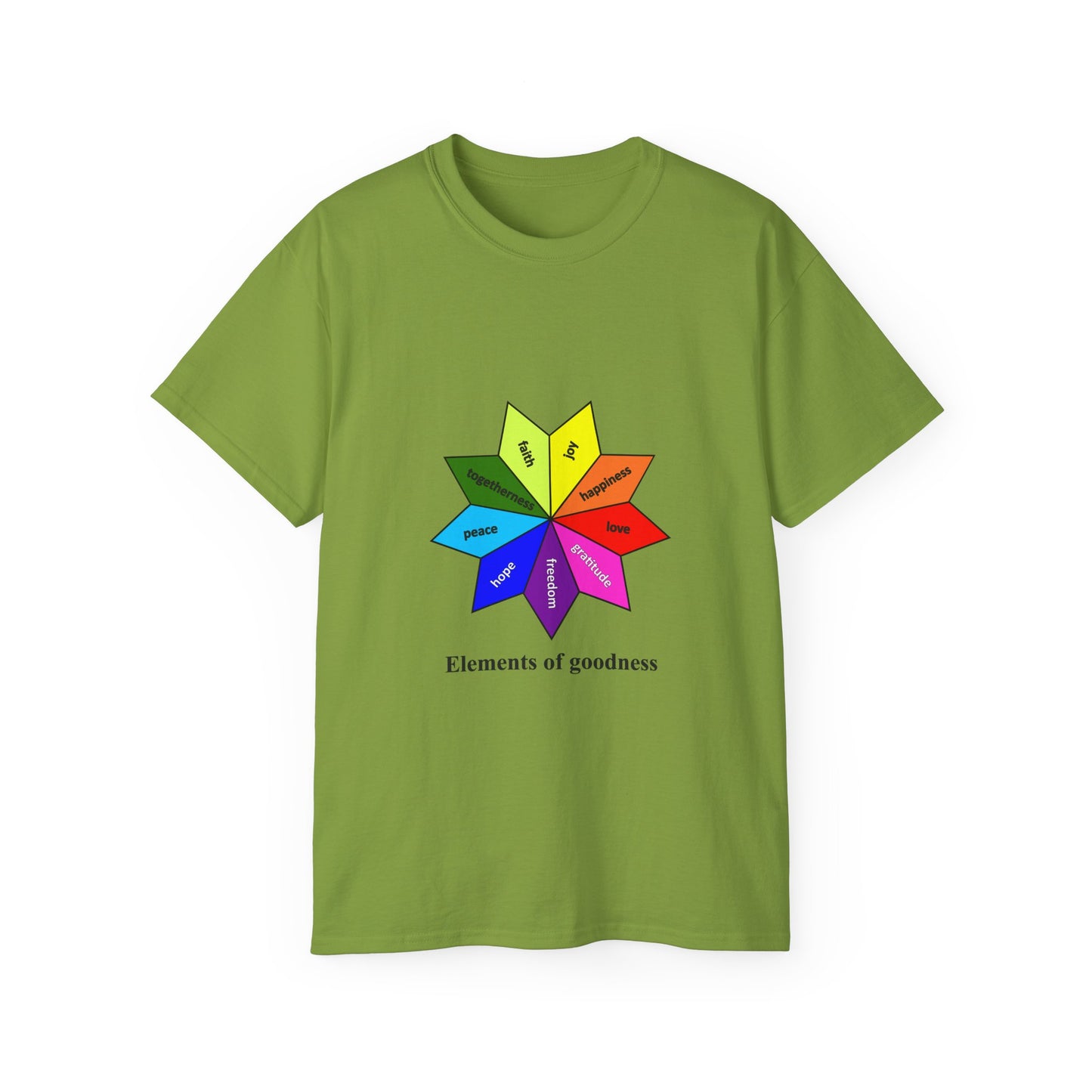 Unisex Ultra Cotton Tee - Elements of Goodness; Positive Vibes T-shirt