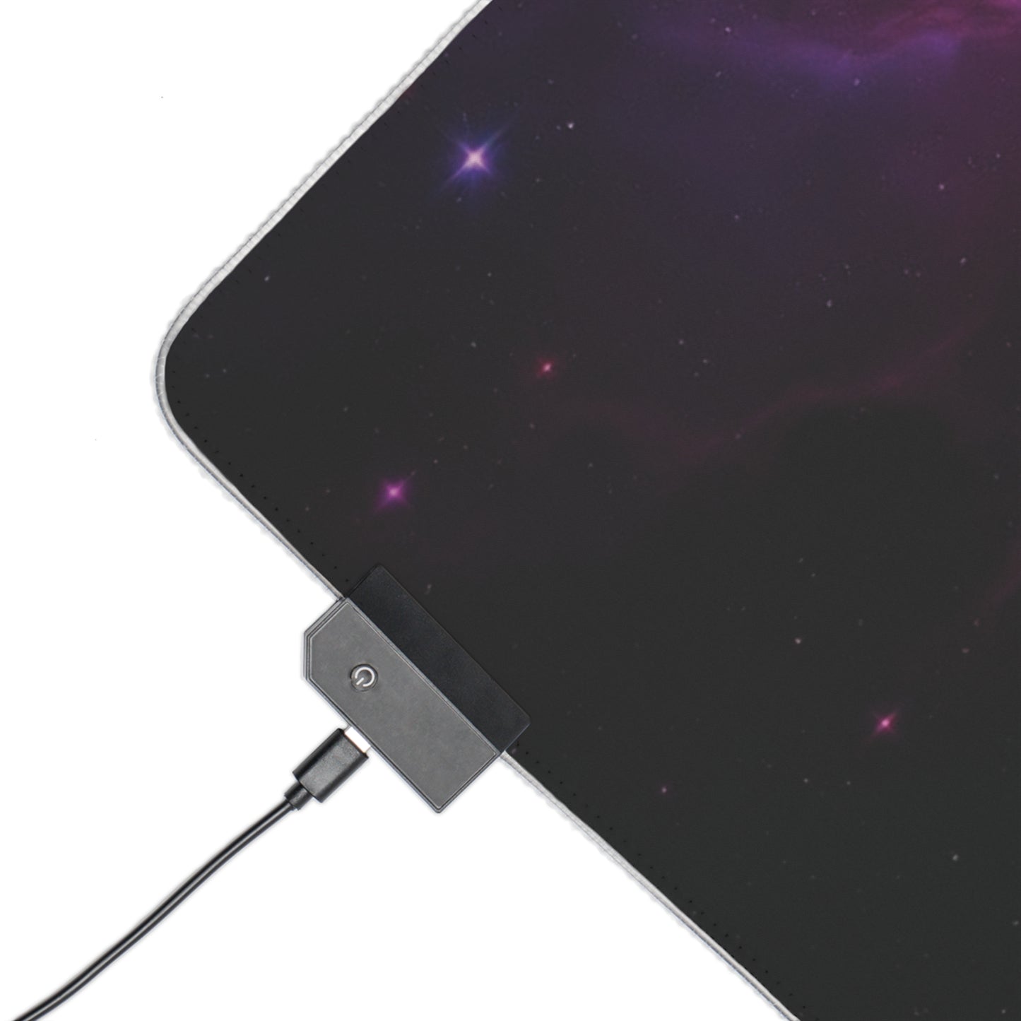 LED Gaming Mouse Pad - Cosmic Nebula Design with RGB Lighting