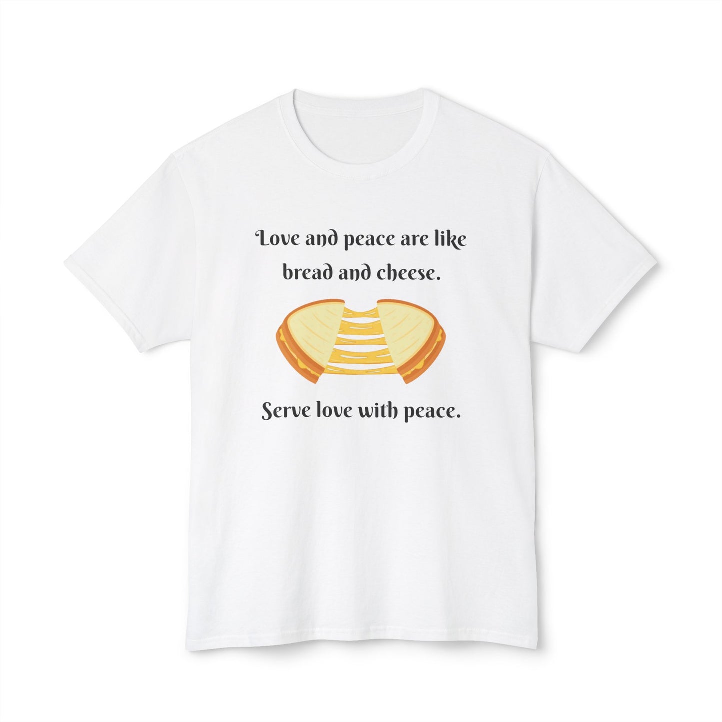 Love and Peace Funny Graphic T-Shirt | Unisex Cotton Tee