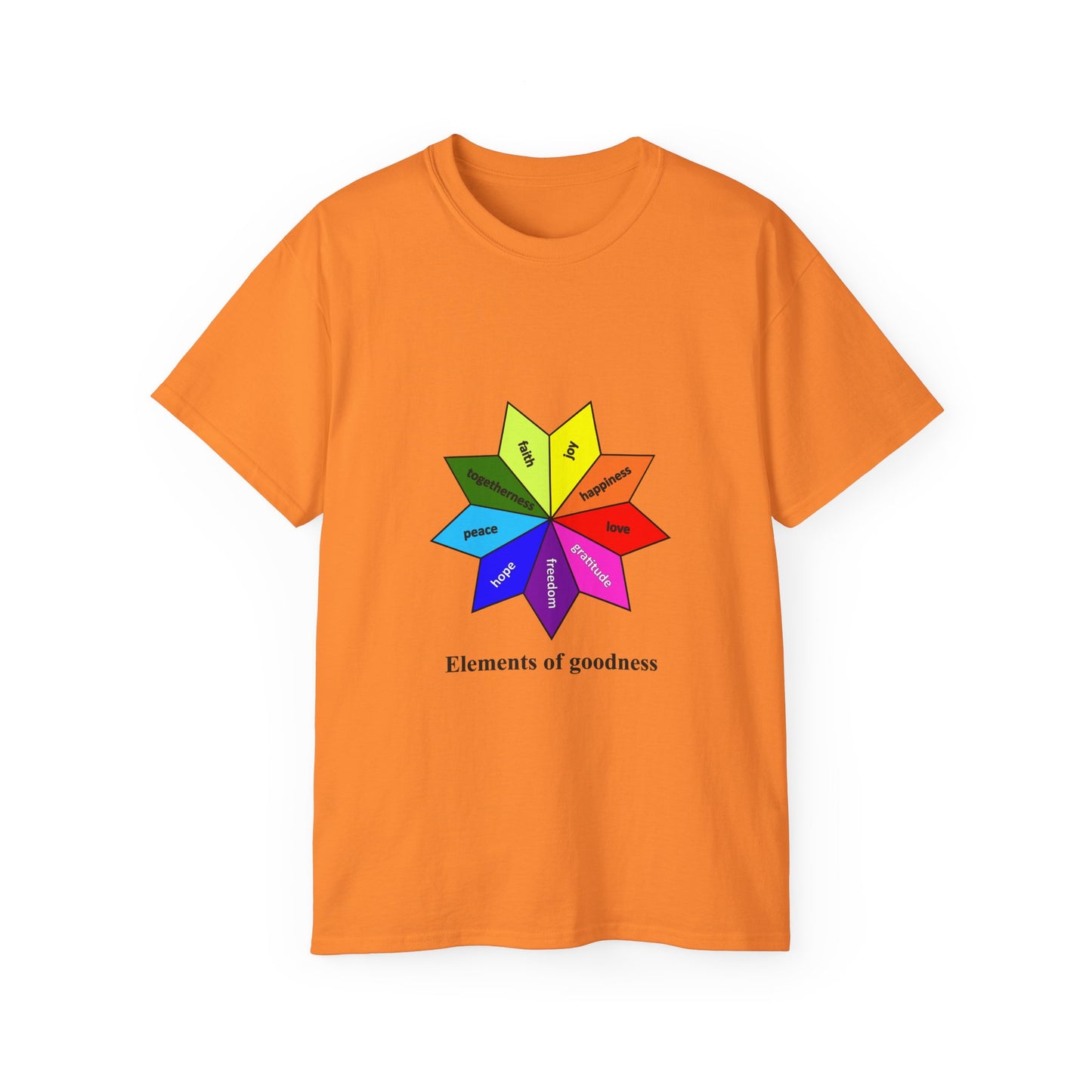 Unisex Ultra Cotton Tee - Elements of Goodness; Positive Vibes T-shirt