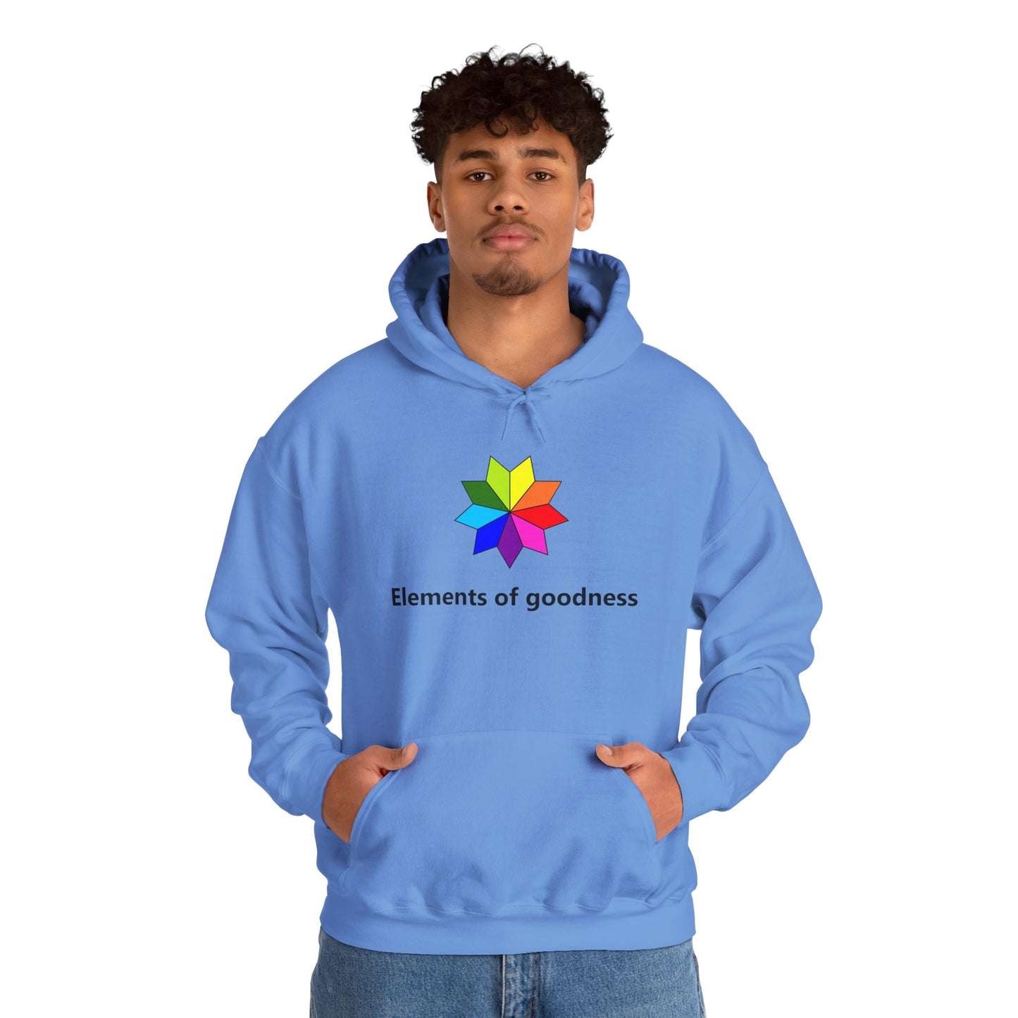 Colorful Inspirational Hoodie - "Elements of Goodness" & "Shape Your Mind, Shape Your Future"