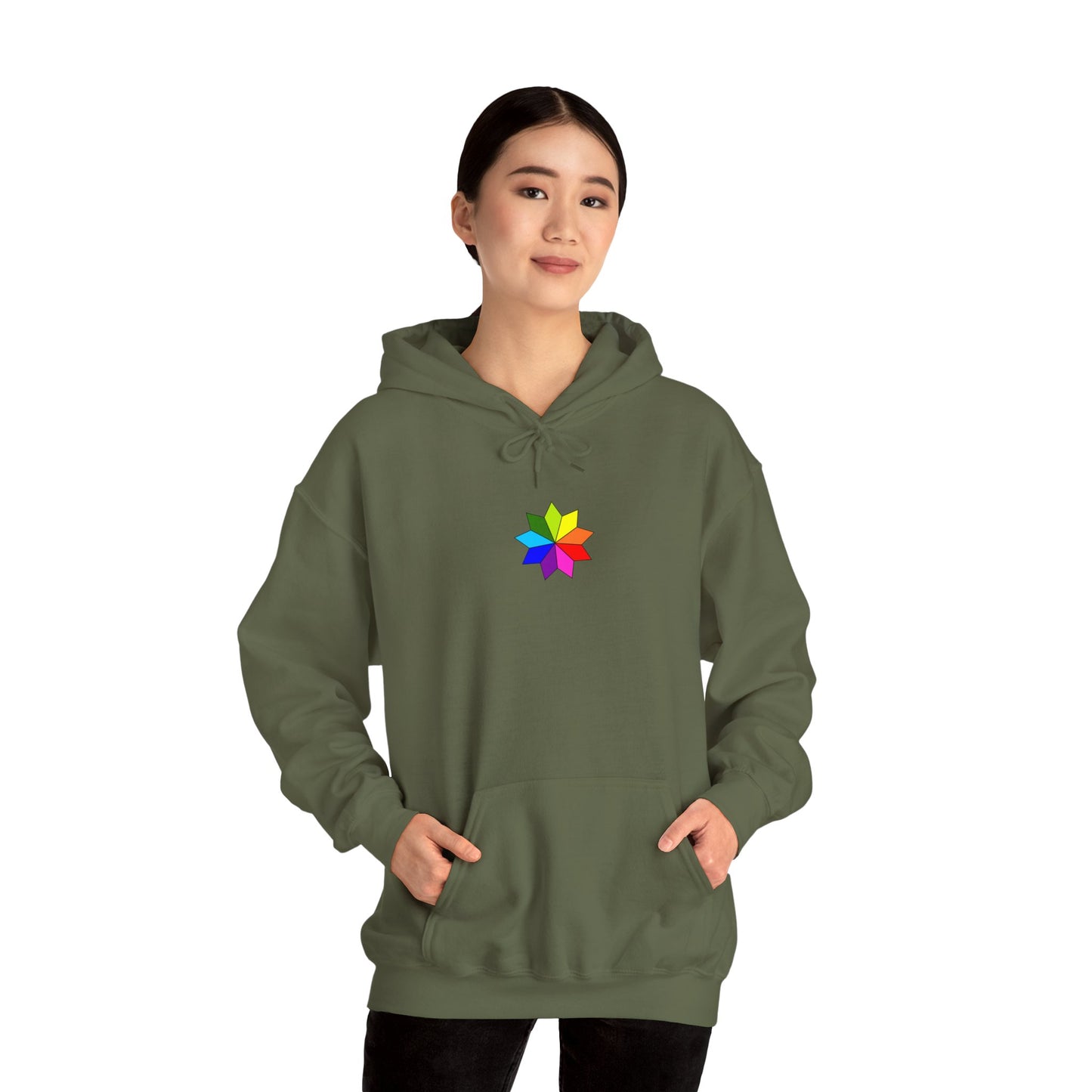 #8 Colorful Inspirational Hoodie - "Elements of Goodness" & "Shape Your Mind, Shape Your Future"