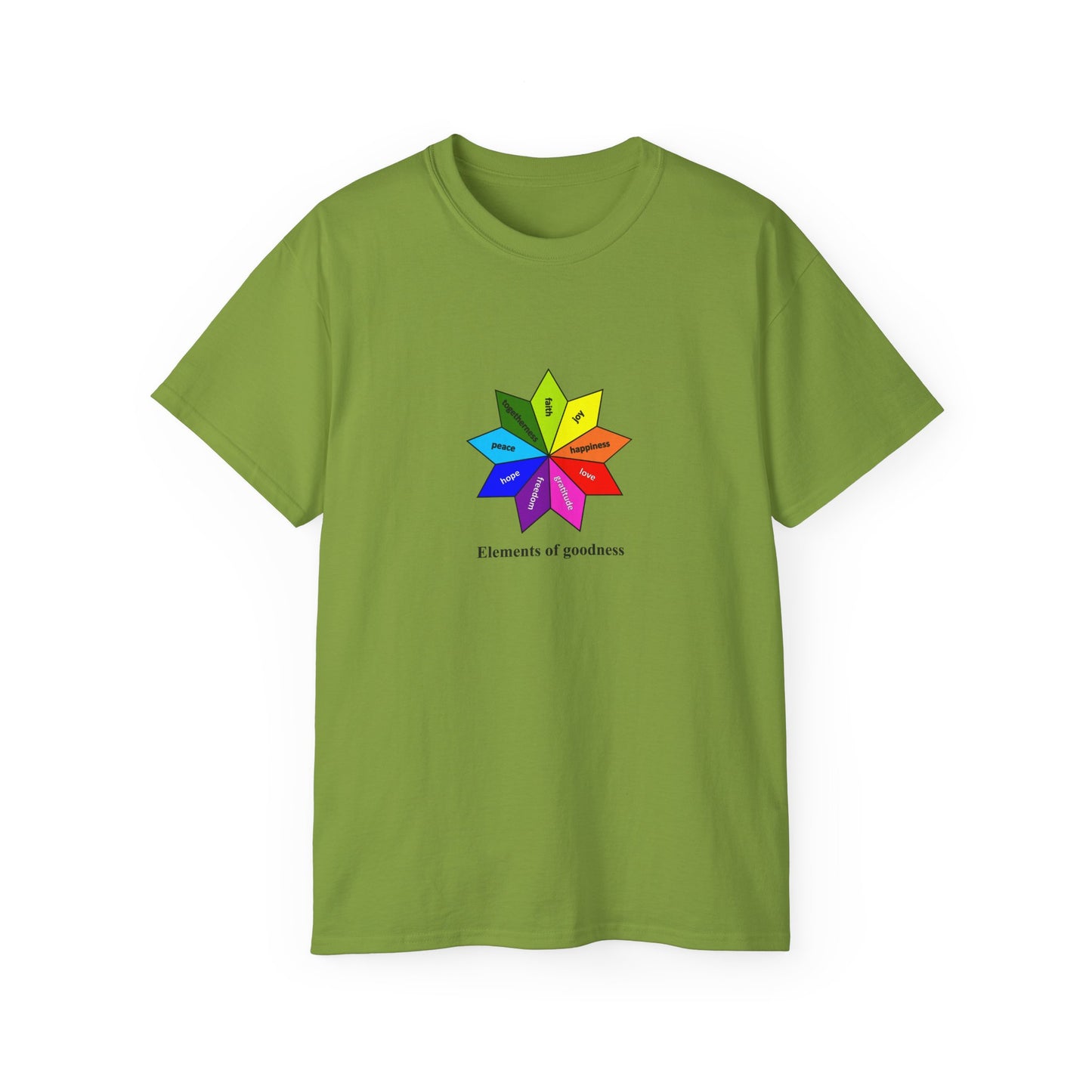 #4 Unisex Ultra Cotton Tee - Elements of Goodness; Positive Vibes T-shirt