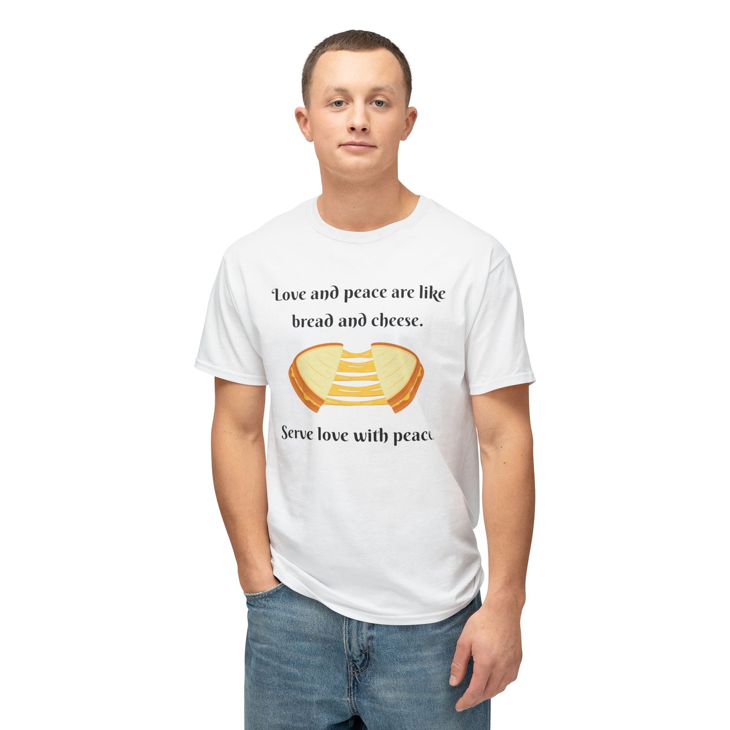 Love and Peace Funny Graphic T-Shirt | Unisex Cotton Tee