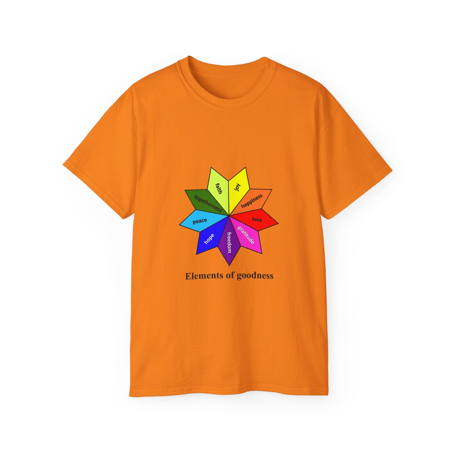 Unisex Ultra Cotton Tee - Elements of Goodness; Positive Vibes T-shirt
