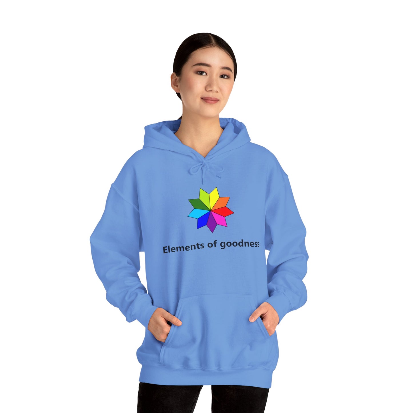 Colorful Inspirational Hoodie - "Elements of Goodness" & "Shape Your Mind, Shape Your Future"
