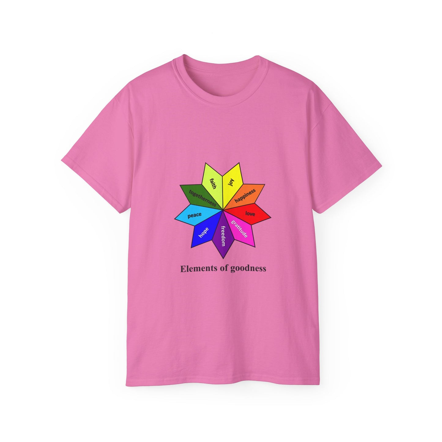 Unisex Ultra Cotton Tee - Elements of Goodness; Positive Vibes T-shirt