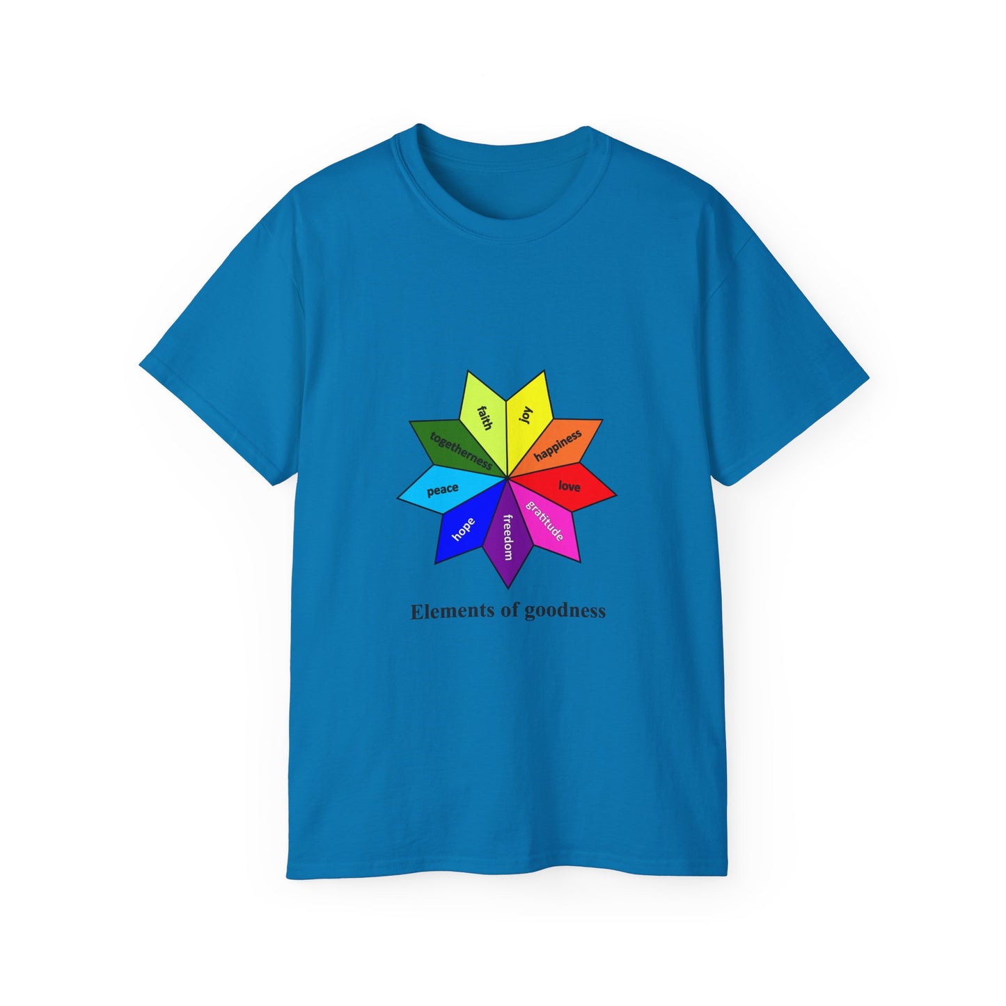 Unisex Ultra Cotton Tee - Elements of Goodness; Positive Vibes T-shirt