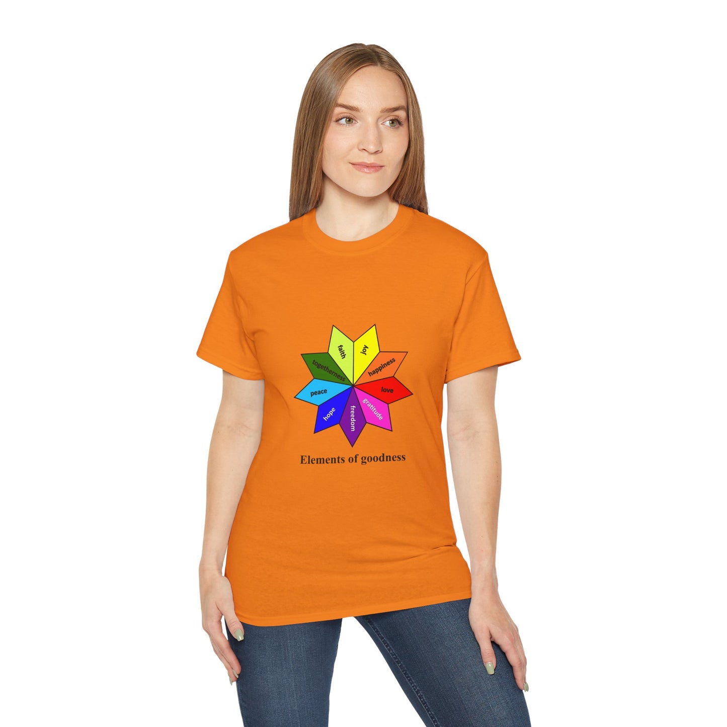 Unisex Ultra Cotton Tee - Elements of Goodness; Positive Vibes T-shirt