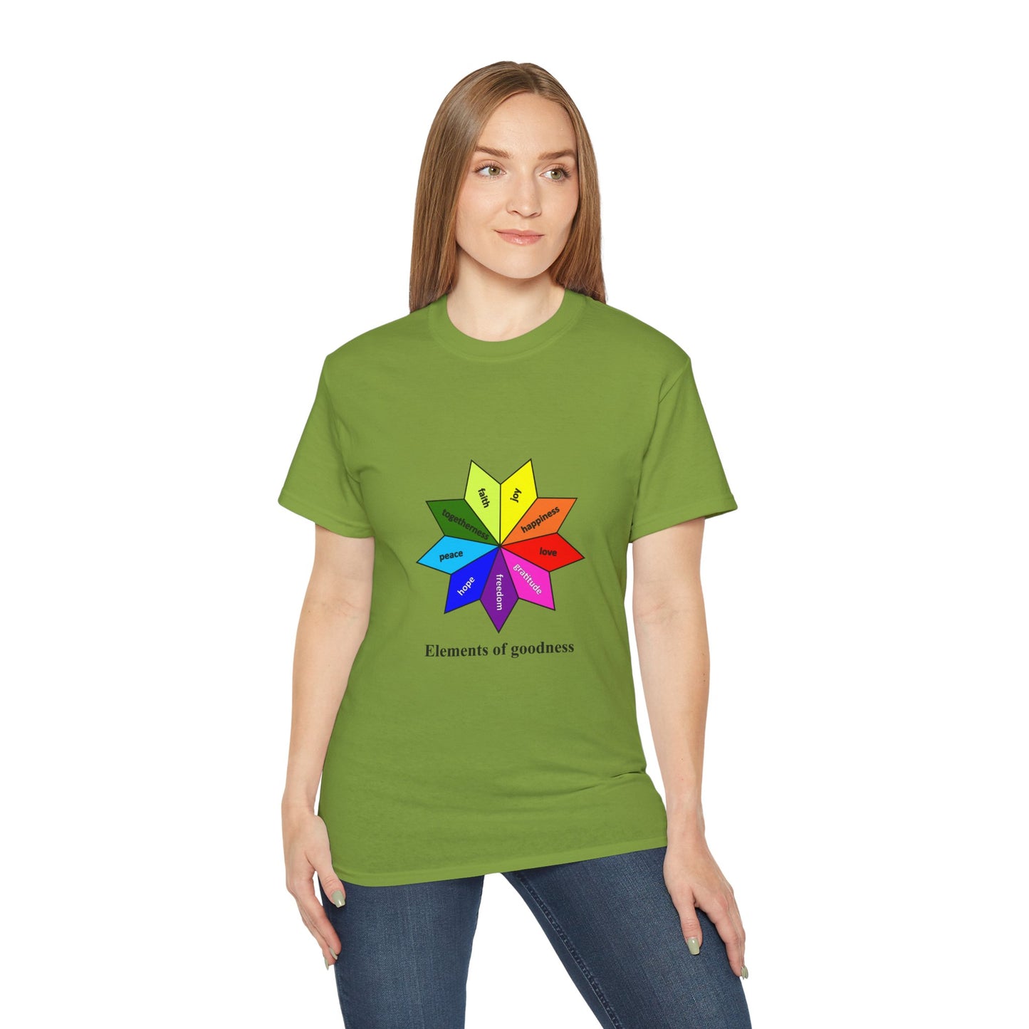 Unisex Ultra Cotton Tee - Elements of Goodness; Positive Vibes T-shirt