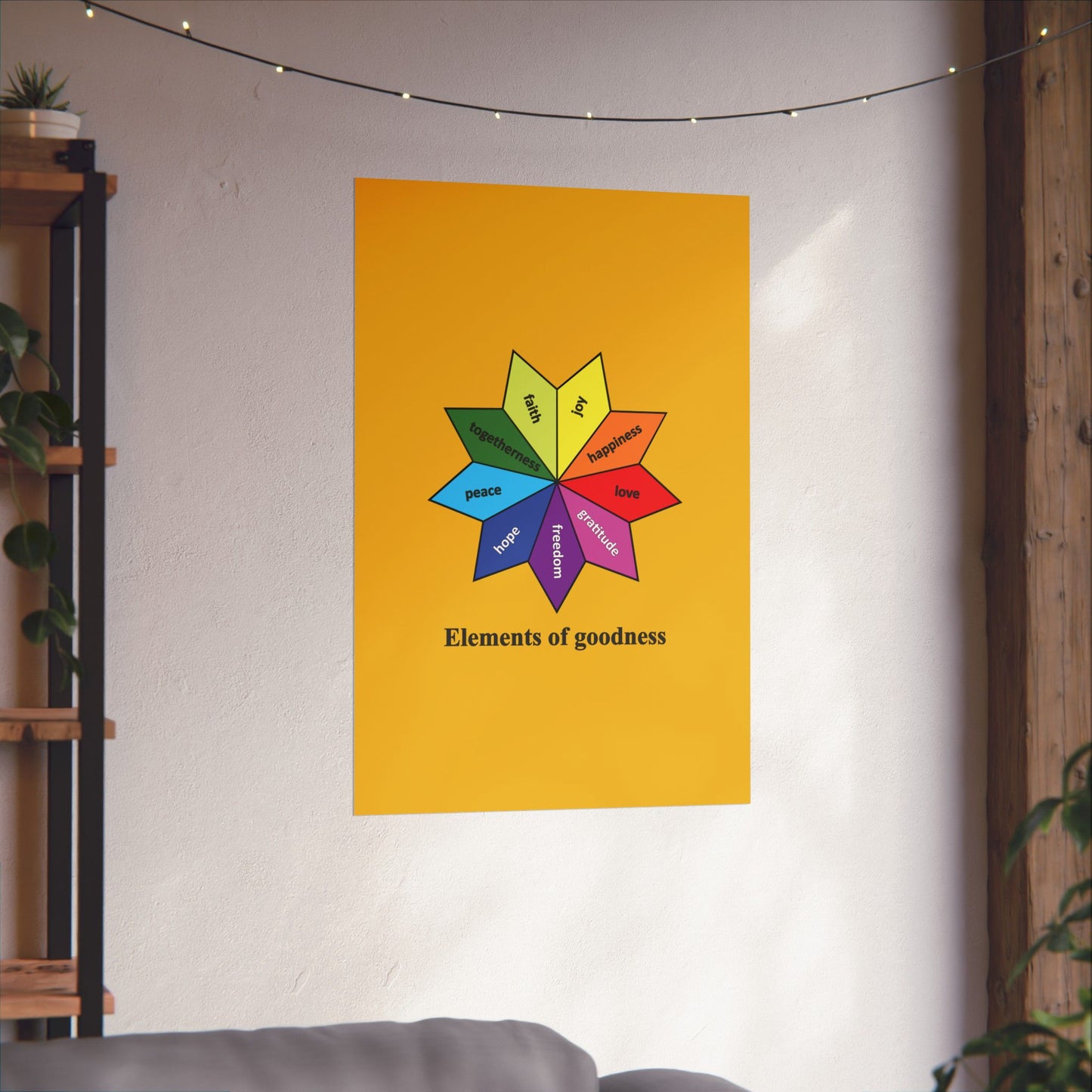 Elements of Goodness, Matte Vertical Posters: Cherish foundations of splendic life, Art Poster, Wall Art