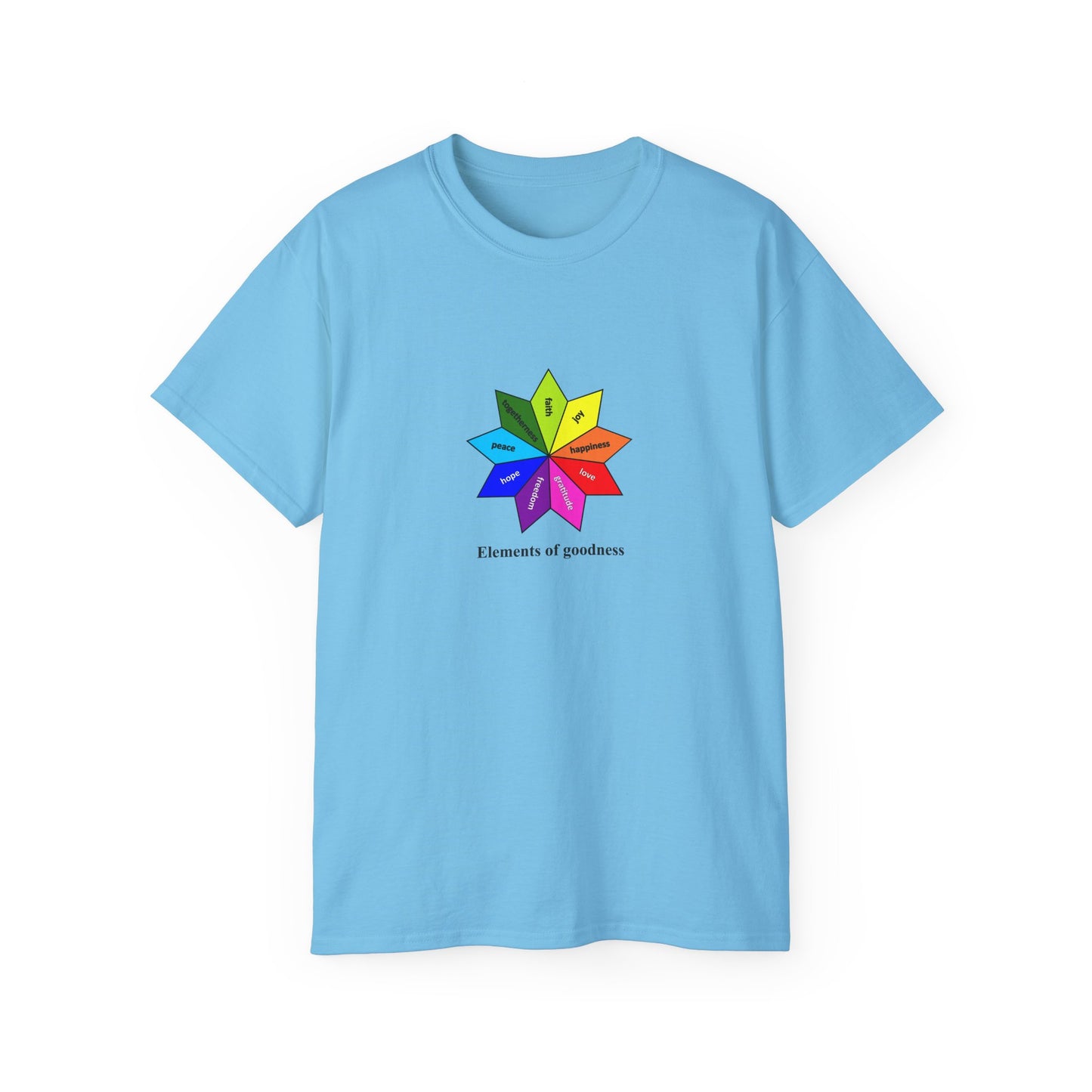 #4 Unisex Ultra Cotton Tee - Elements of Goodness; Positive Vibes T-shirt